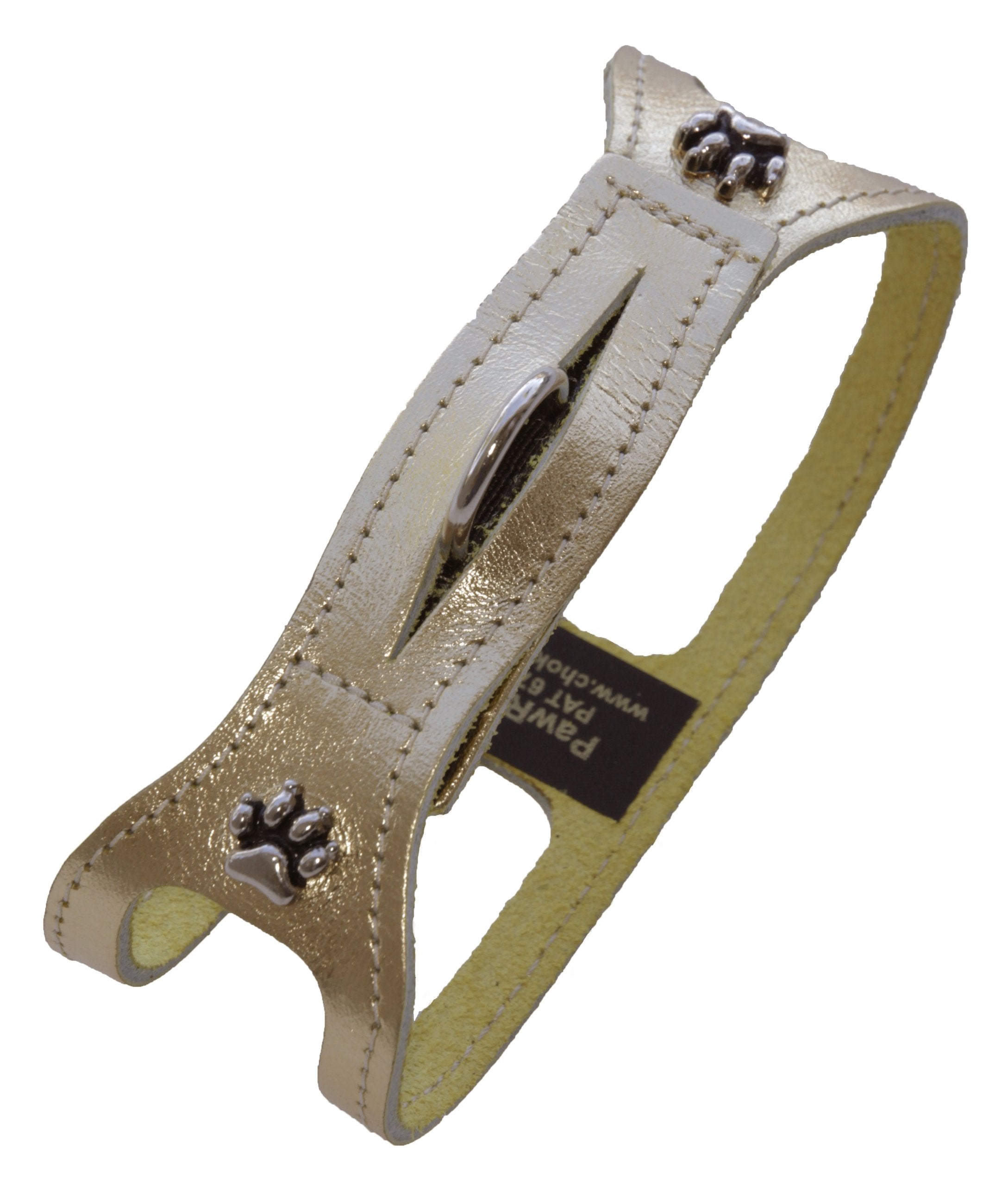 Chokefree Pet Shoulder Collar, 9', Metallic Gold