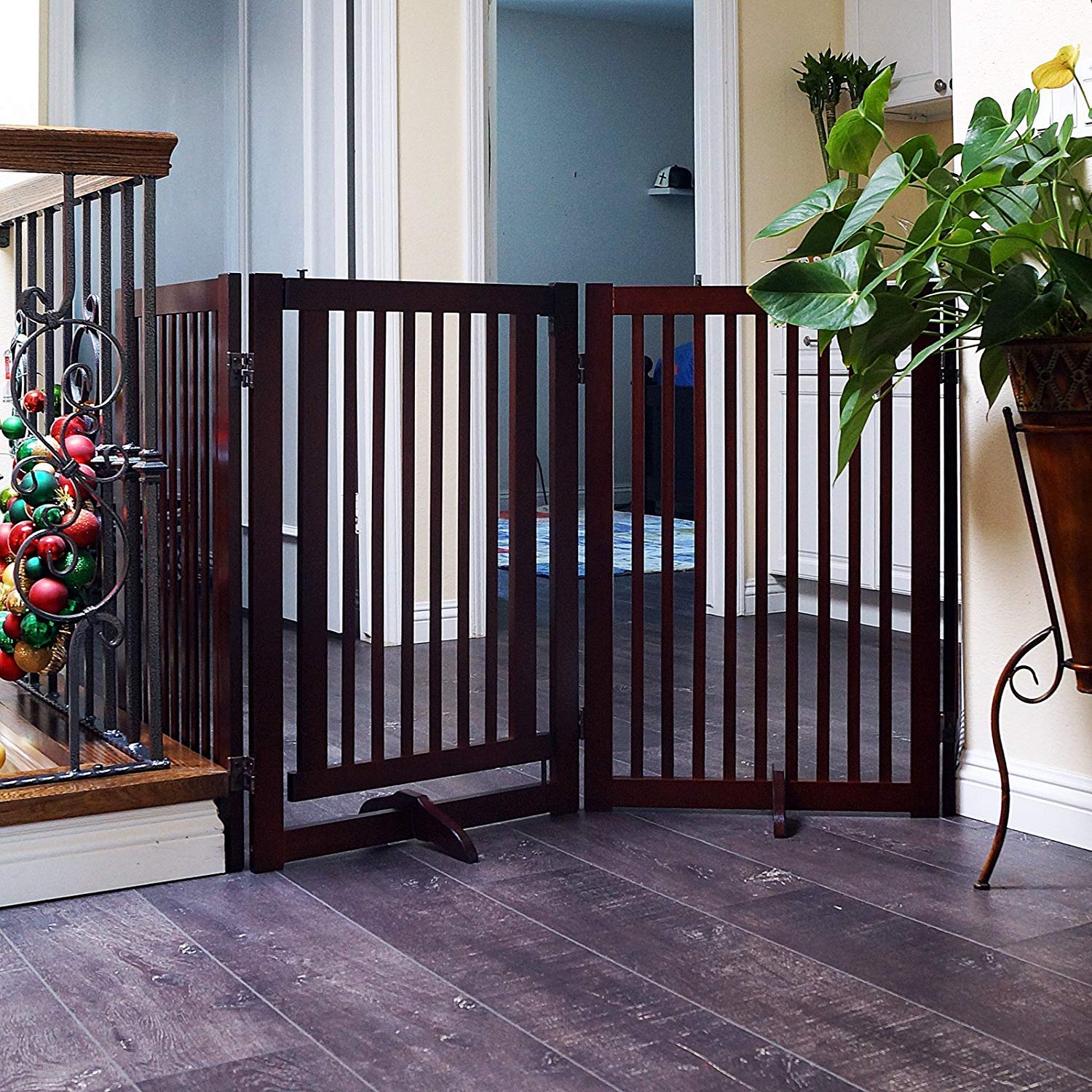 Welland Support Feet For 360 Degree Configurable Gate Collection, Espresso, A Pair