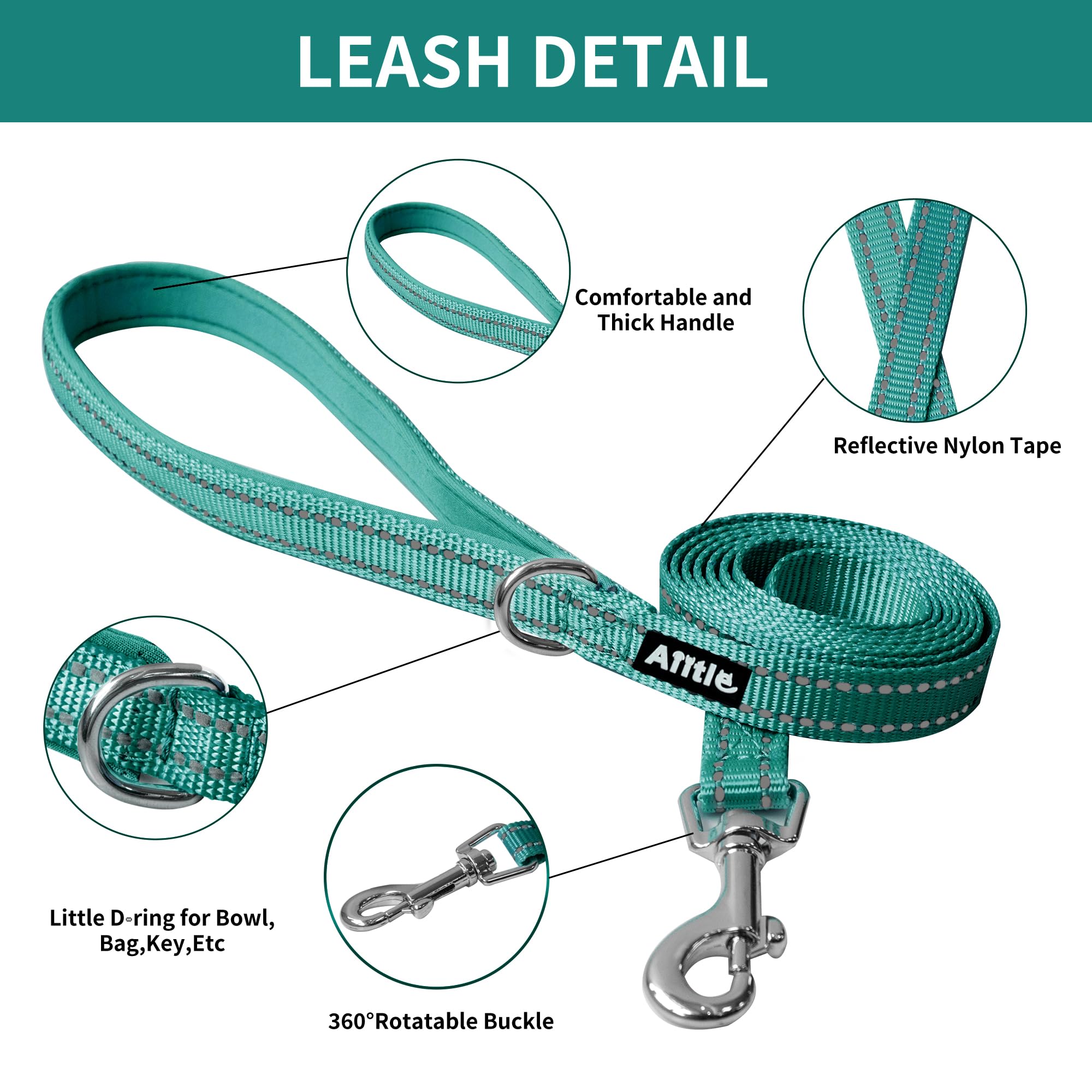 Aiitle Step In Dog Harness And Leash Set - Spring No Pull Escape Proof Vest Harnesses With Soft Mesh And Reflective Bands, Adjus
