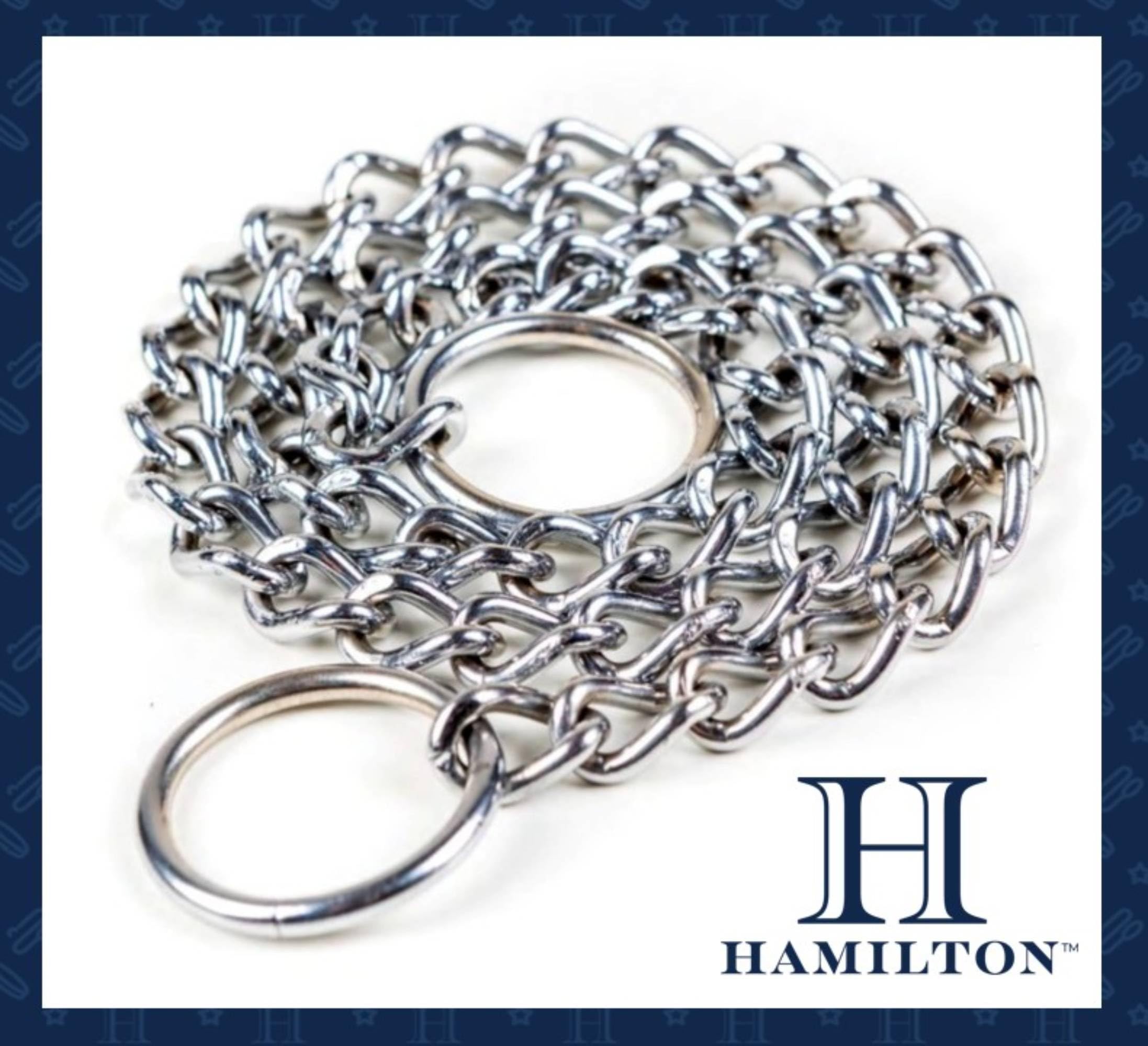 Hamilton Extra Fine Choke Chain Dog Collar, 12-Inch