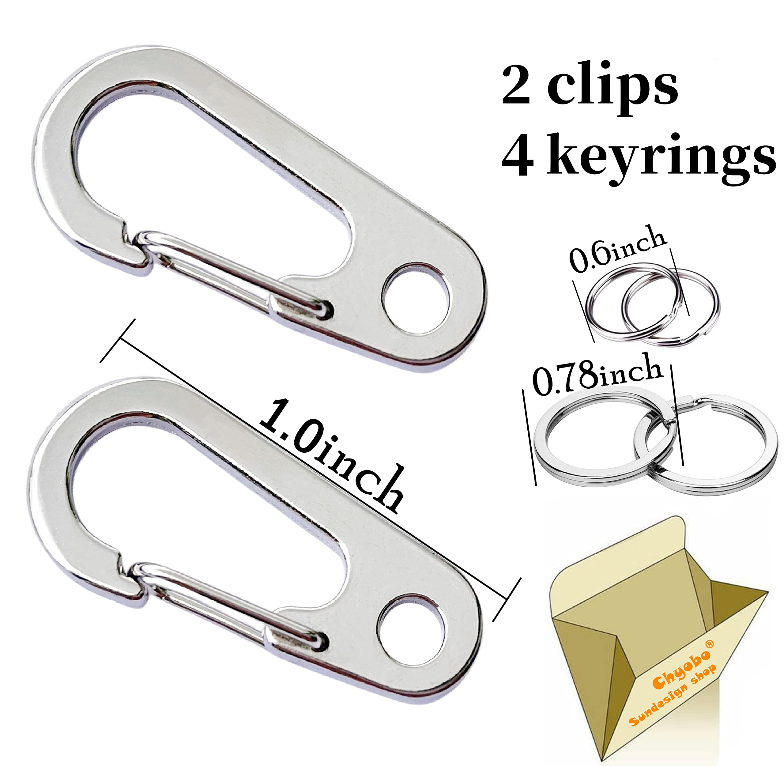 Chyobo Stainless Steel Dog Tag Quick Clips - Perfect For Dogs And Cats