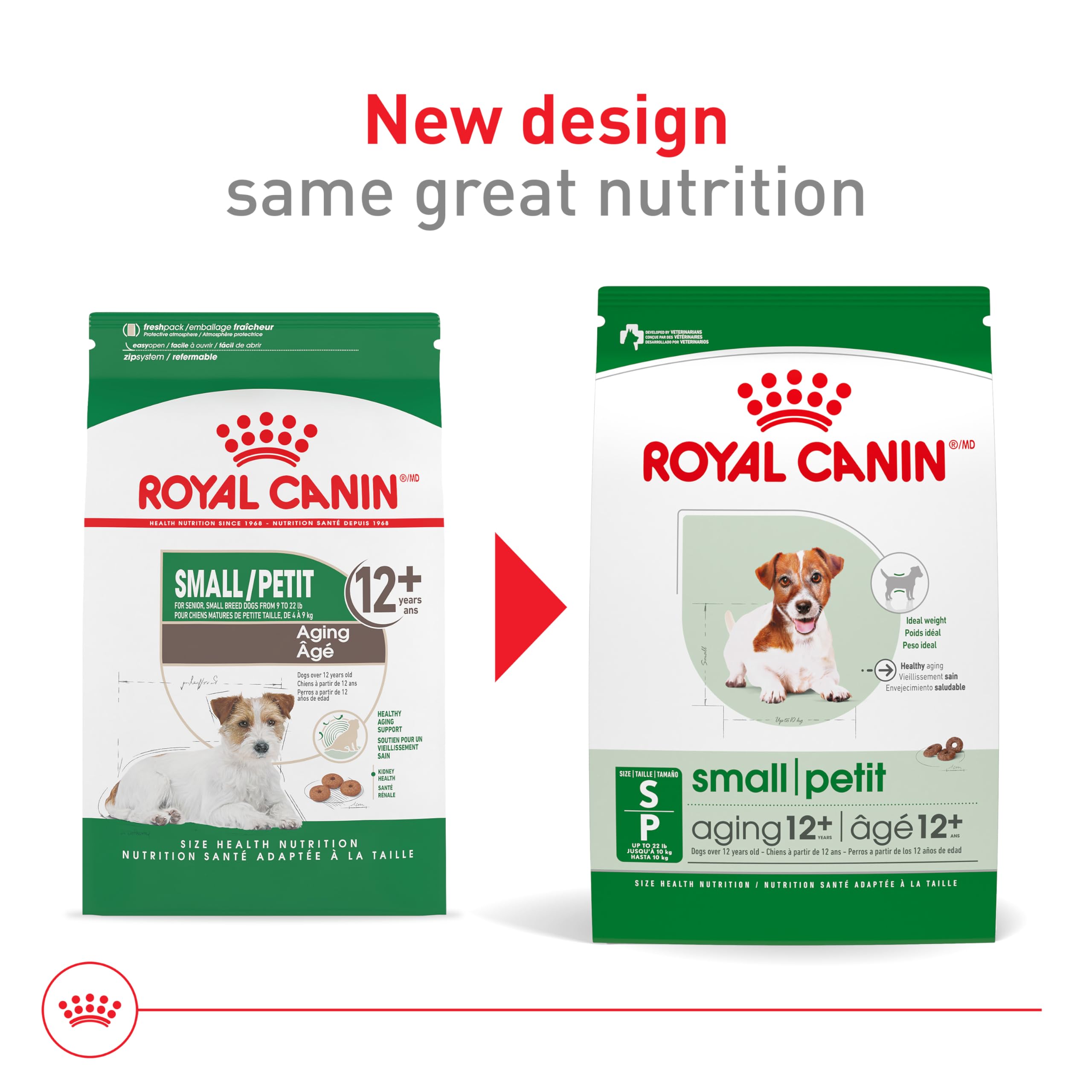 Royal Canin Size Health Nutrition Small Aging 12+ Dry Dog Food, 2.5 lb bag