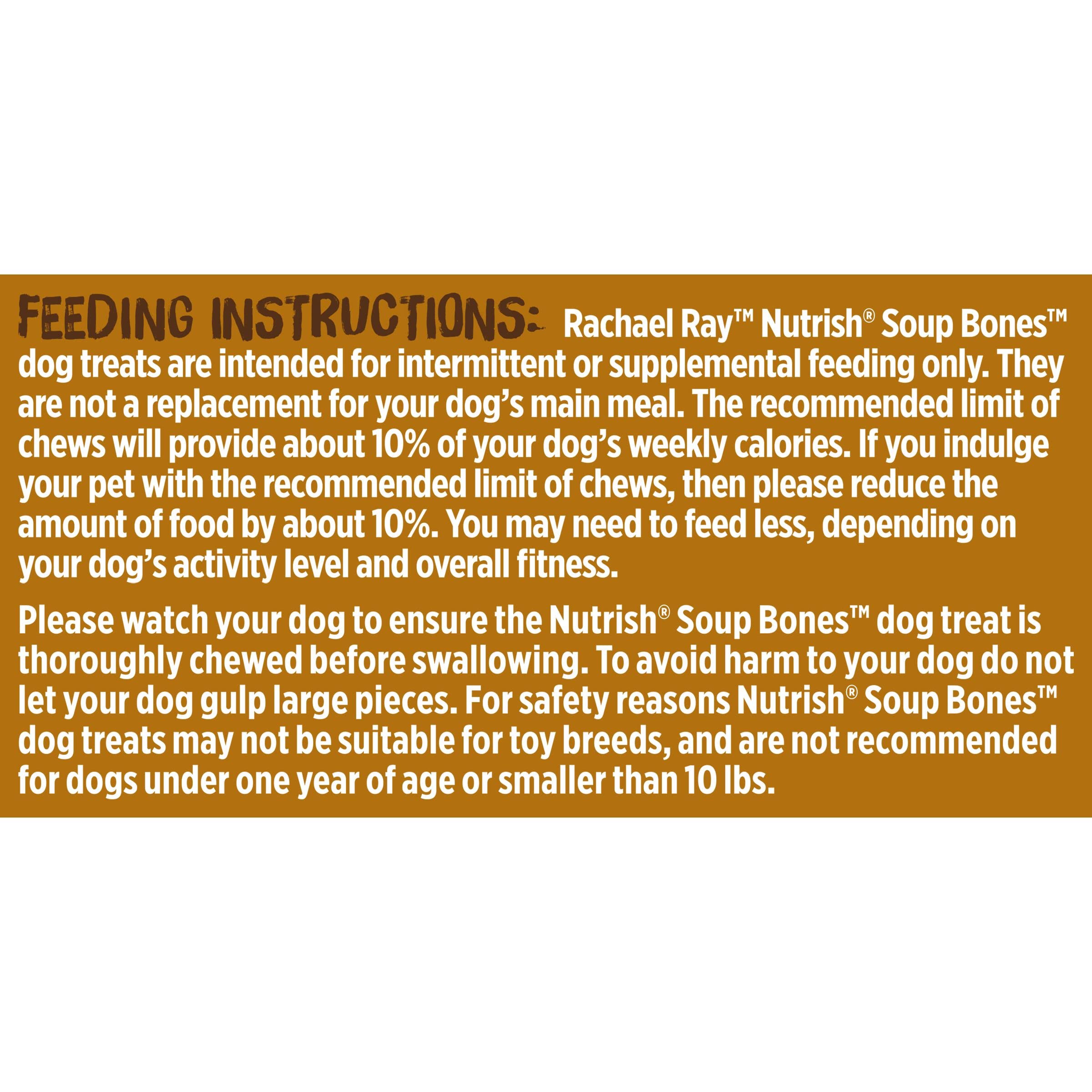 Nutrish Rachael Ray Soup Bones Long Lasting Dog Chews Variety Pack, 22 Count (Pack of 1)