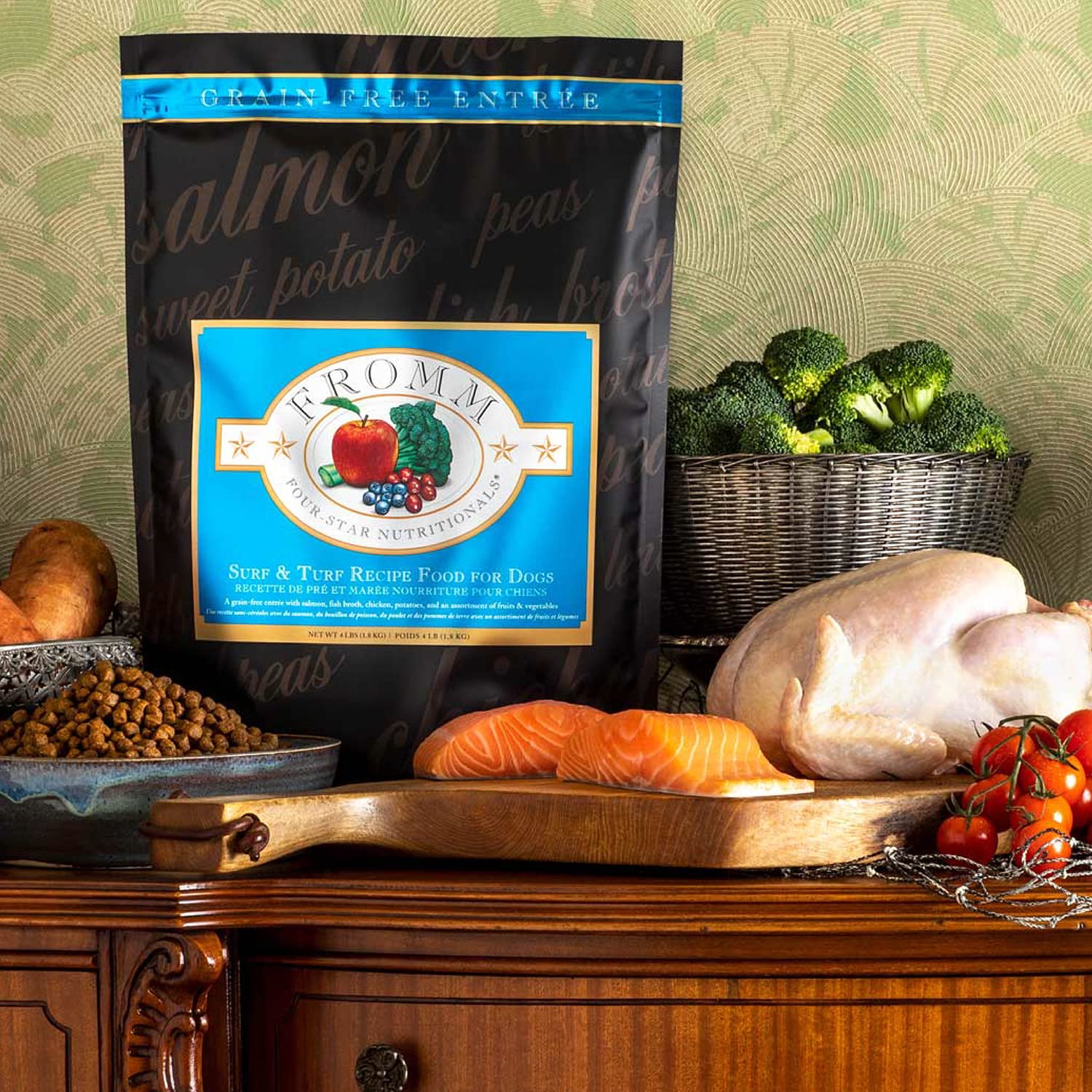 Fromm Four Star Surf and Turf Dog Food, 4-Pound Bag