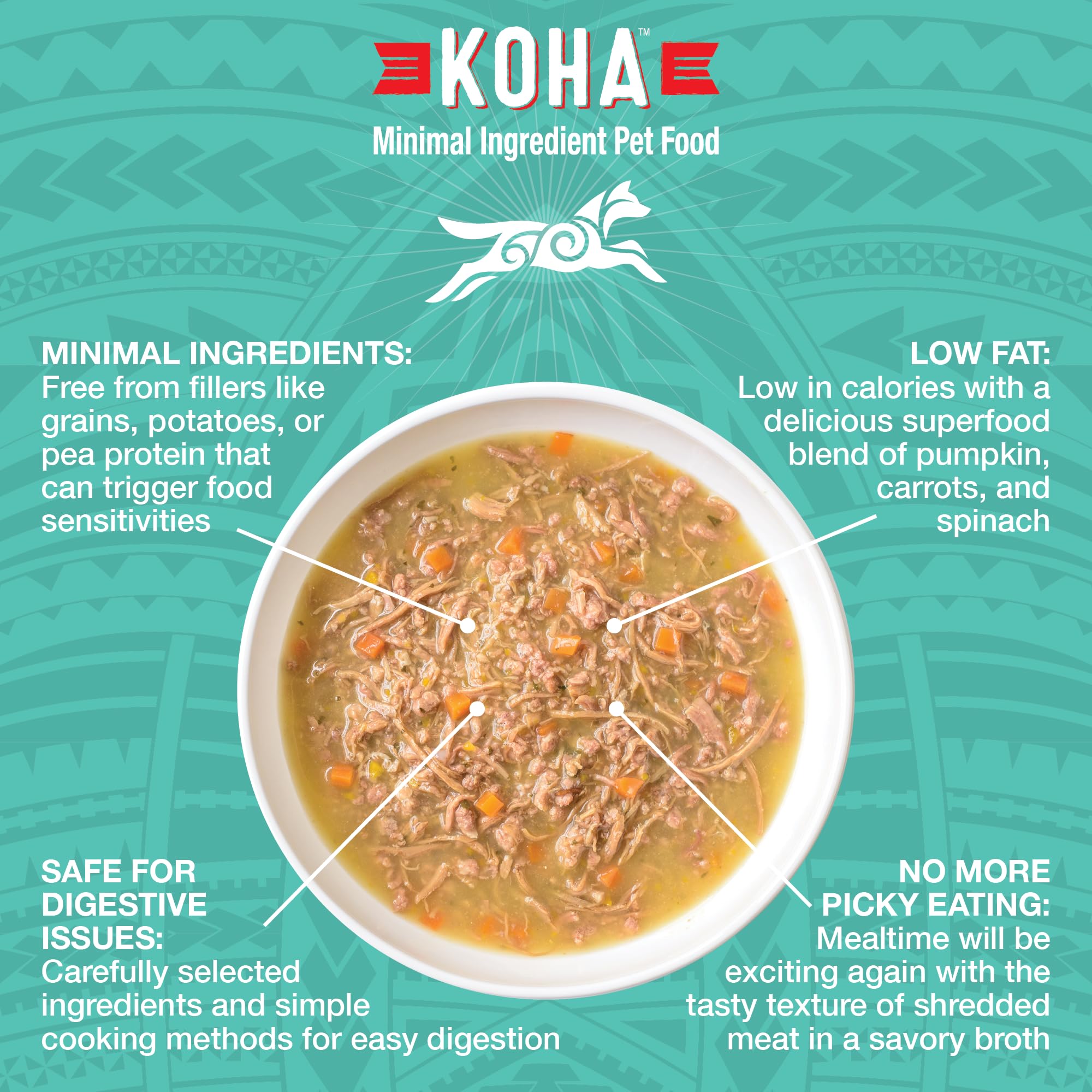 KOHA Pure Shreds Duck Entr  e for Dogs, 12.5oz Cans (Pack of 12)