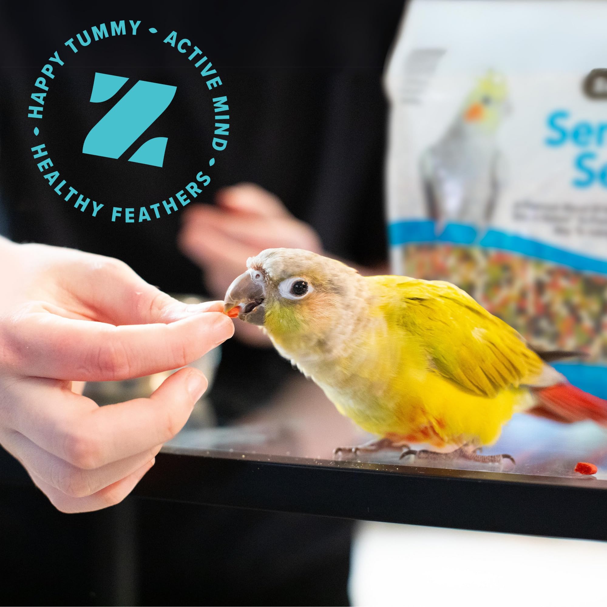 ZuPreem Sensible Seed Bird Food, Amazon, Cockatoo, Macaw, Bird Seed and Pellets Blend, ZuPreem Feed Mixer Topper, Enriching Vari