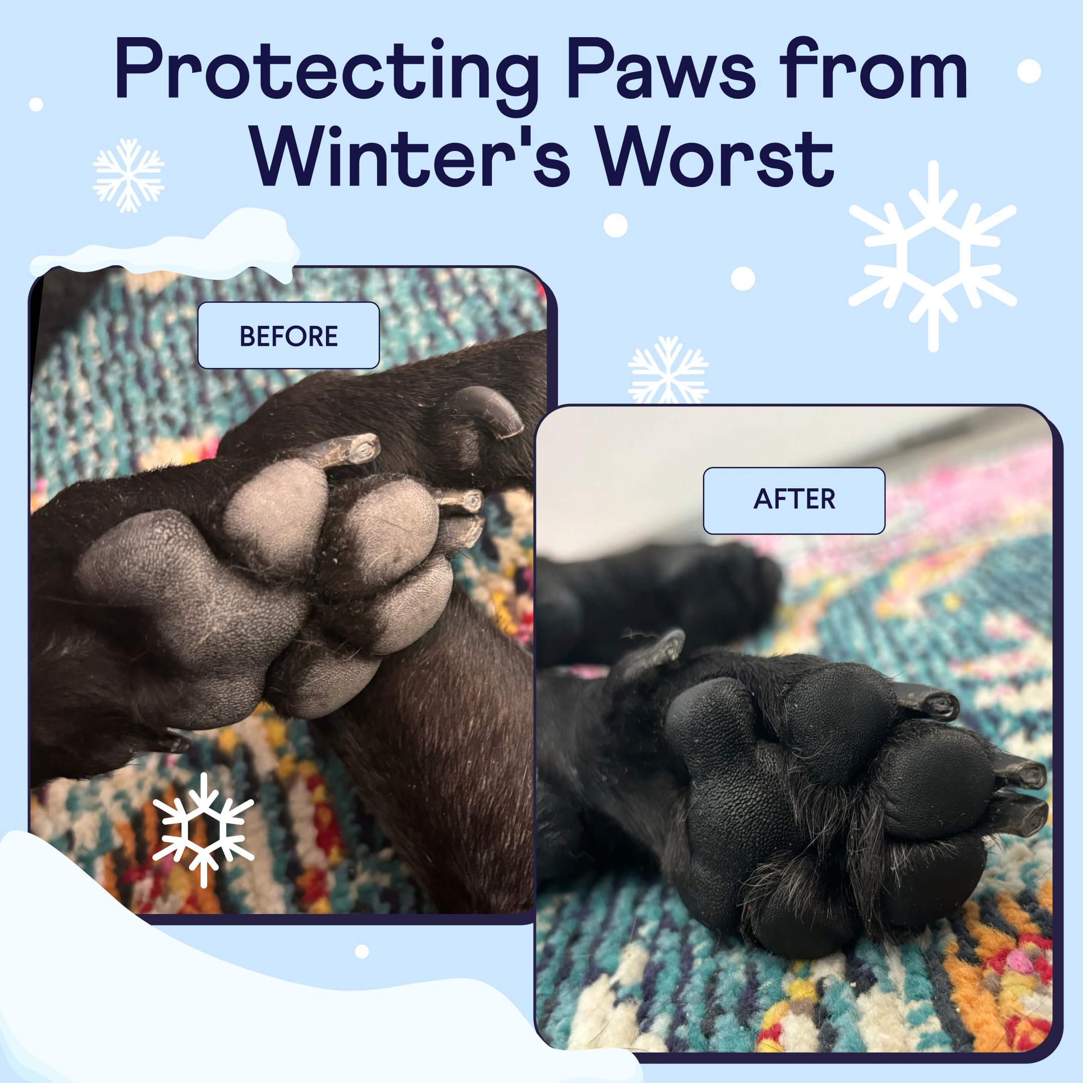 Finn Paw Hero | Natural Revitalizing Dog Paw Balm | Protect, Nourish & Repair From Winter, Snow, Damage, And Dryness - 1.75 Oz