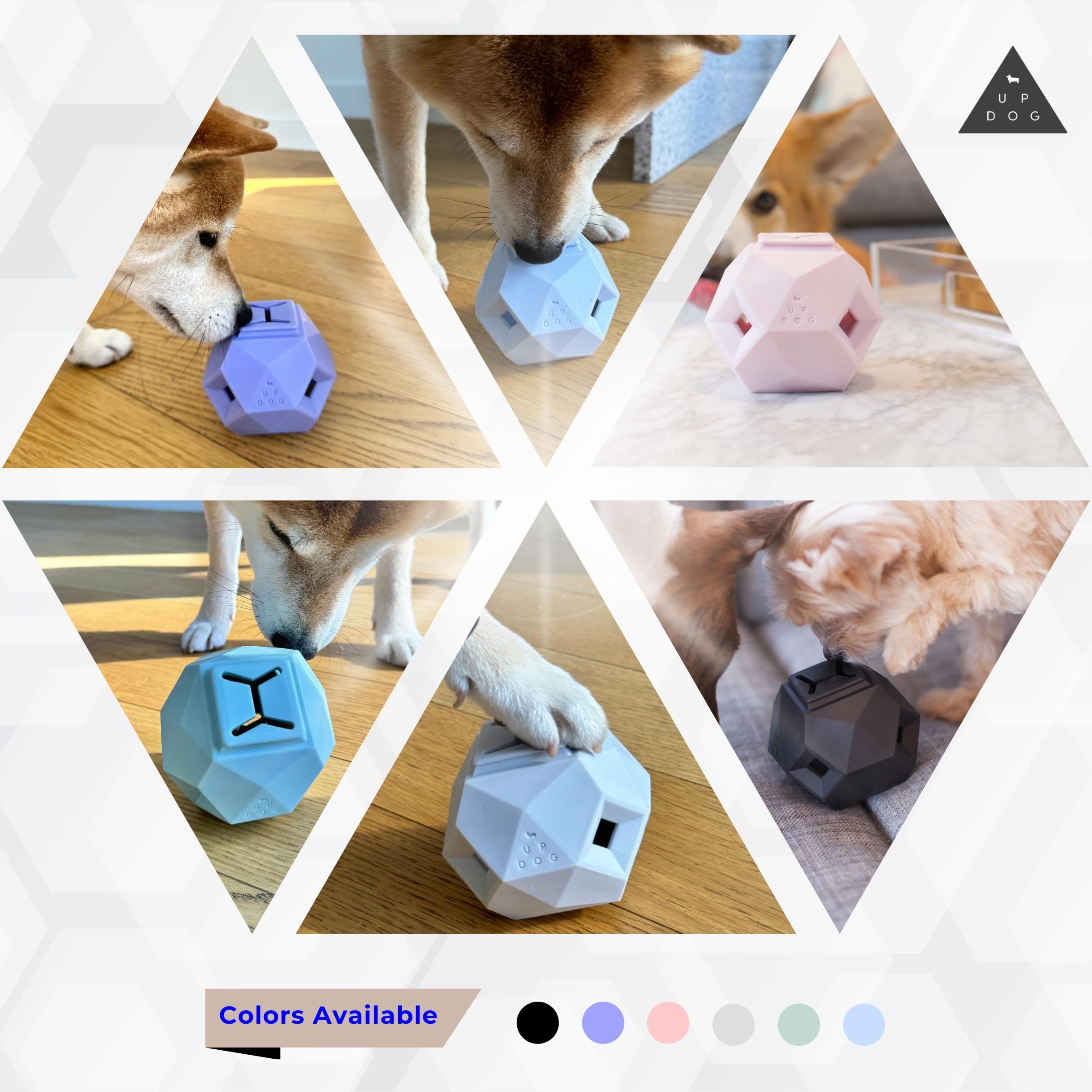 Treat Dispensing Balls for Medium Dogs and Cat Treat Dispenser Toy Interactive for Self-Play Improves Oral Hygiene, Mental Simul