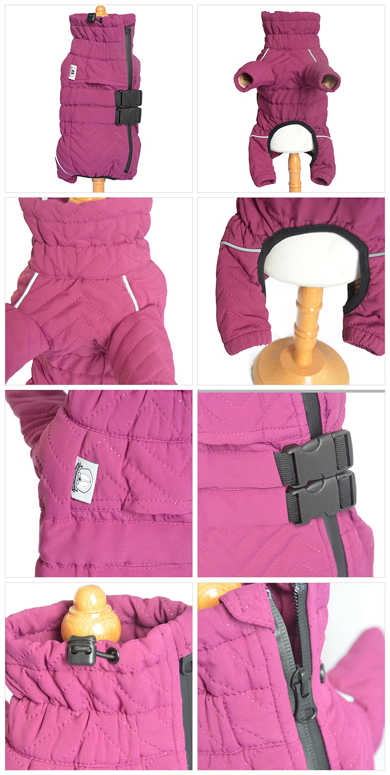 Warm Double Layers Dog Vest - 4 Legs Covered Windproof Waterproof Reflective Coat, Outdoor Skating Costume For Small Medium Larg