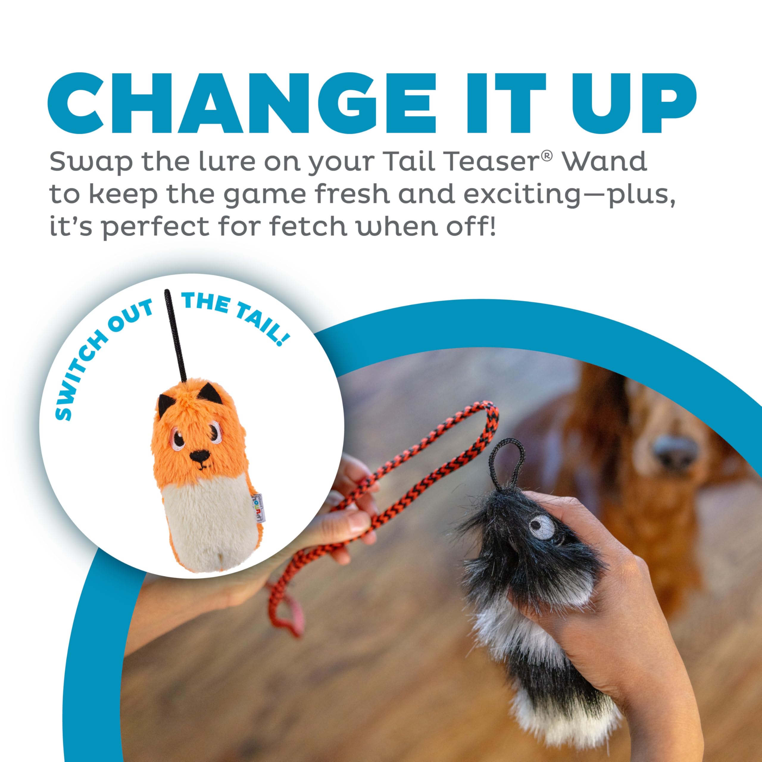 Outward Hound Tail Teaser Replacement Lure For Dog Teaser Wand, Fox