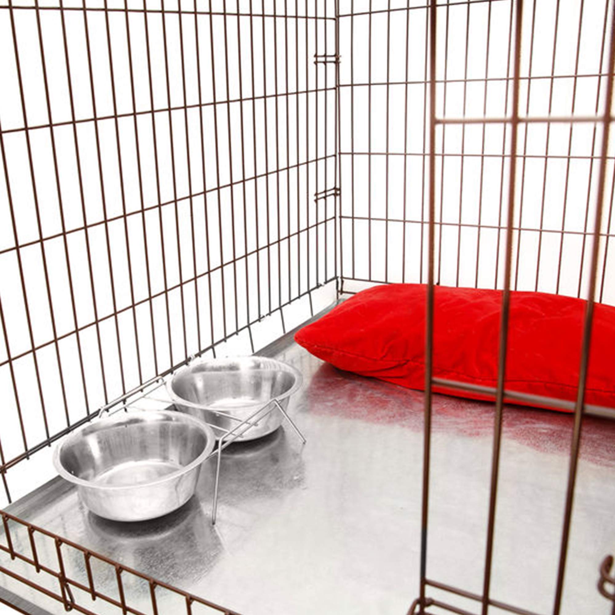 Kopeks Galvanized Metal Tray For Dog Crates, Pet Kennels, Restaurant Grease Traps, And Floor Protection, Chew Proof Durability, Heavy-Duty Reusable Coverage, 41 X 27 Inches, (Kps-1119)