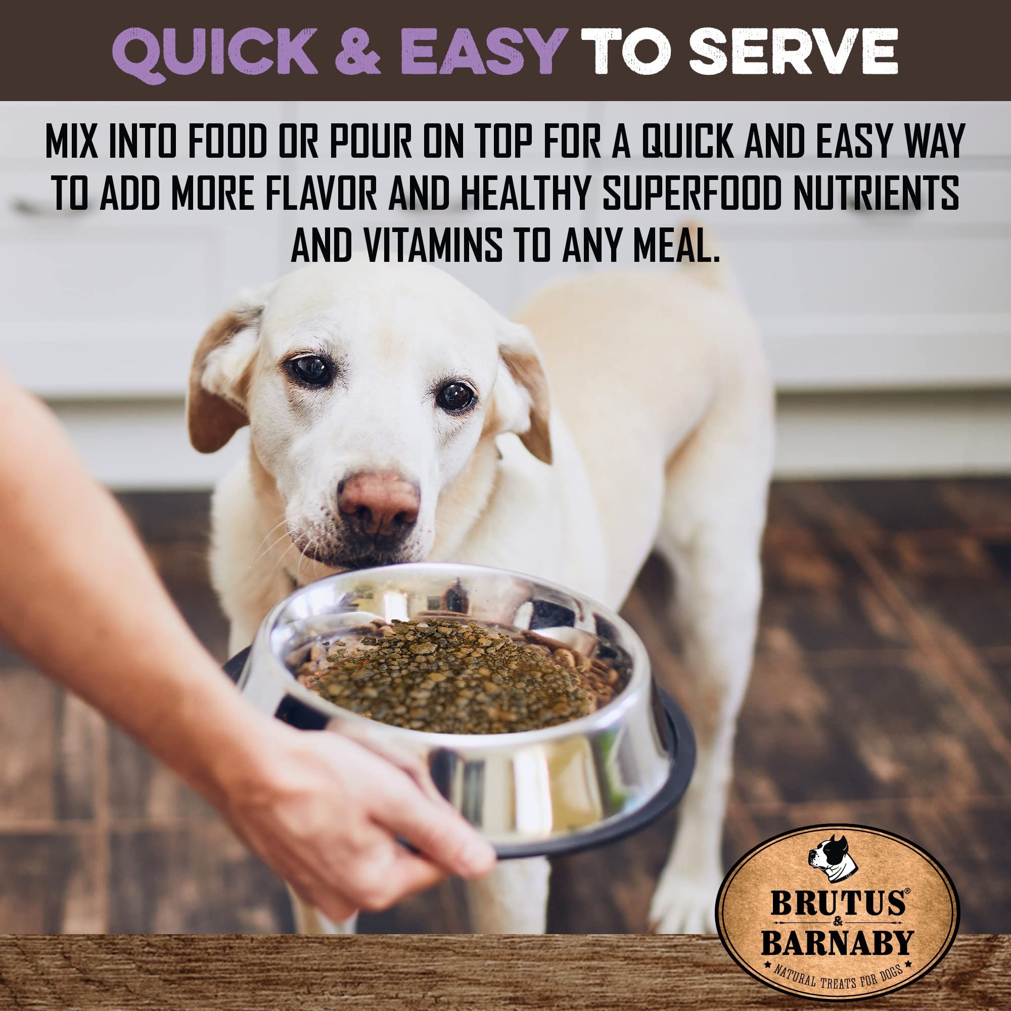 Dog Food Topper - Super Foods - Enhance Your Dogs Meal with This Healthy Vegan Flavor Packed Mix - Sprinkle On Dog Food Flavorin