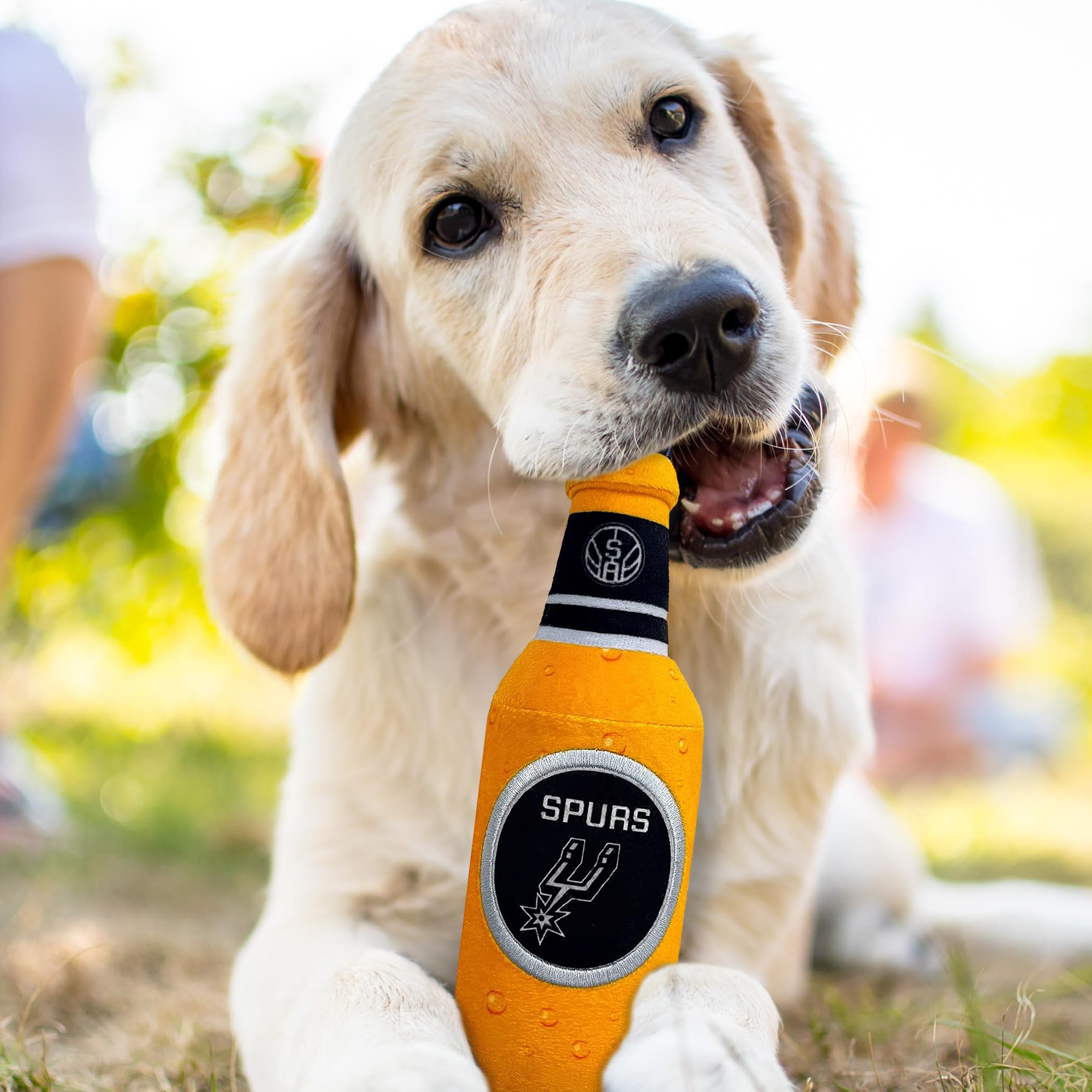 Pets First Nba San Antonio Spurs Beer Bottle Plush Dog & Cat Squeak Toy - Cutest Stadium Soda Bottle Snack Plush Toy For Dogs &