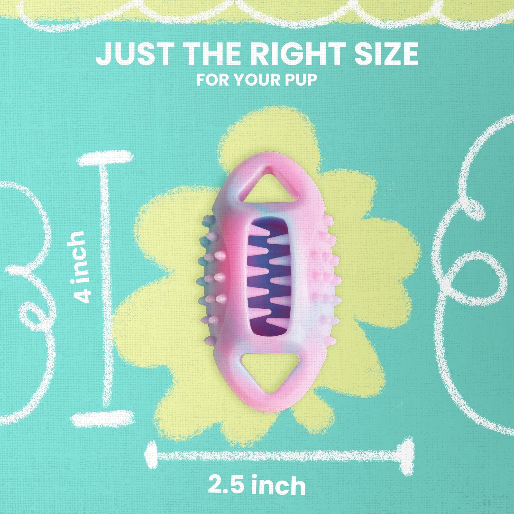 Snugarooz Snug-A-Feast Football Toy - Eco-Conscious Treat-Dispensing TPR Design - Durable, Chewable & Ideal for Fetch, Interacti
