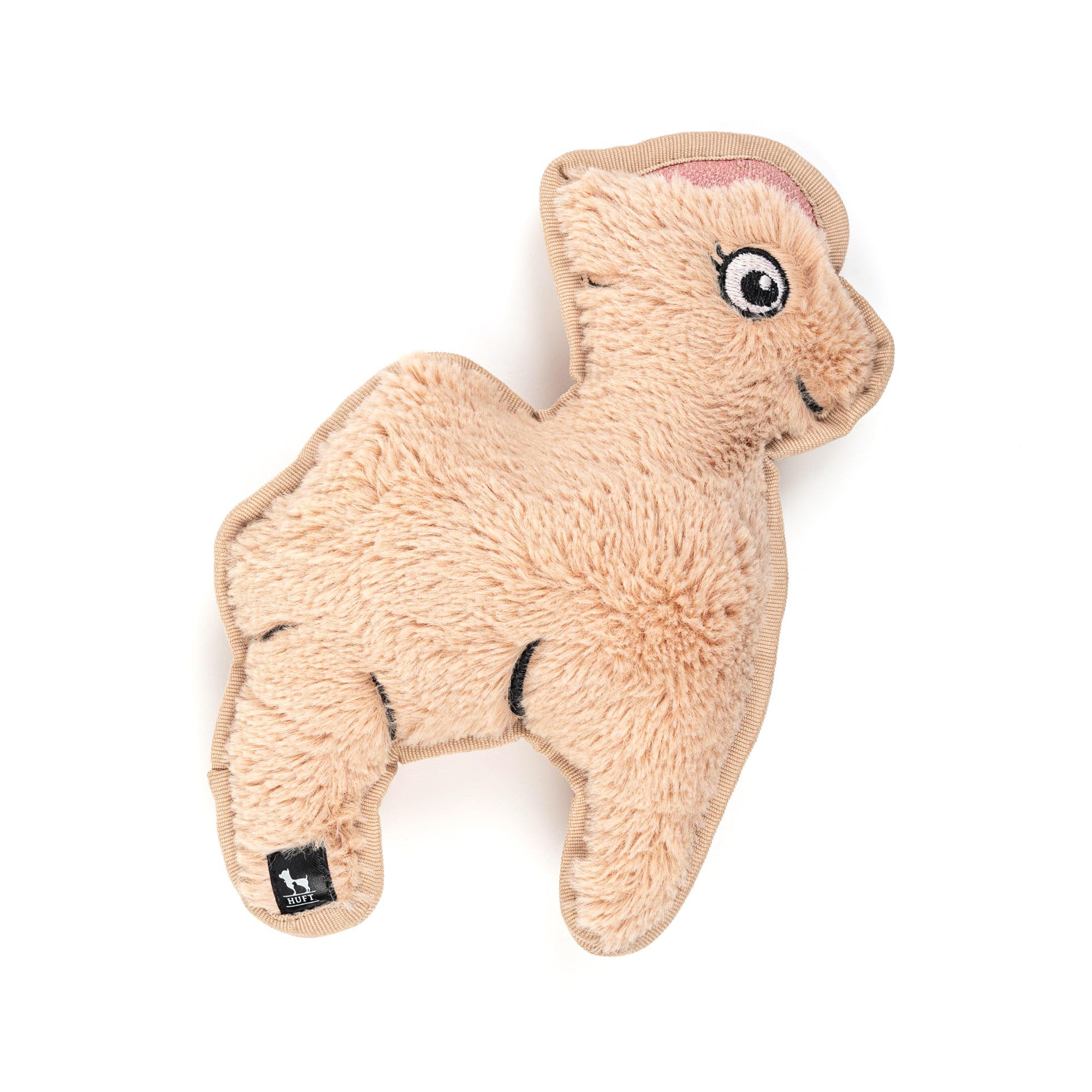 Heads Up For Tails Huft Snuggellama Squeaky Cuddle Dog Toy  Brown