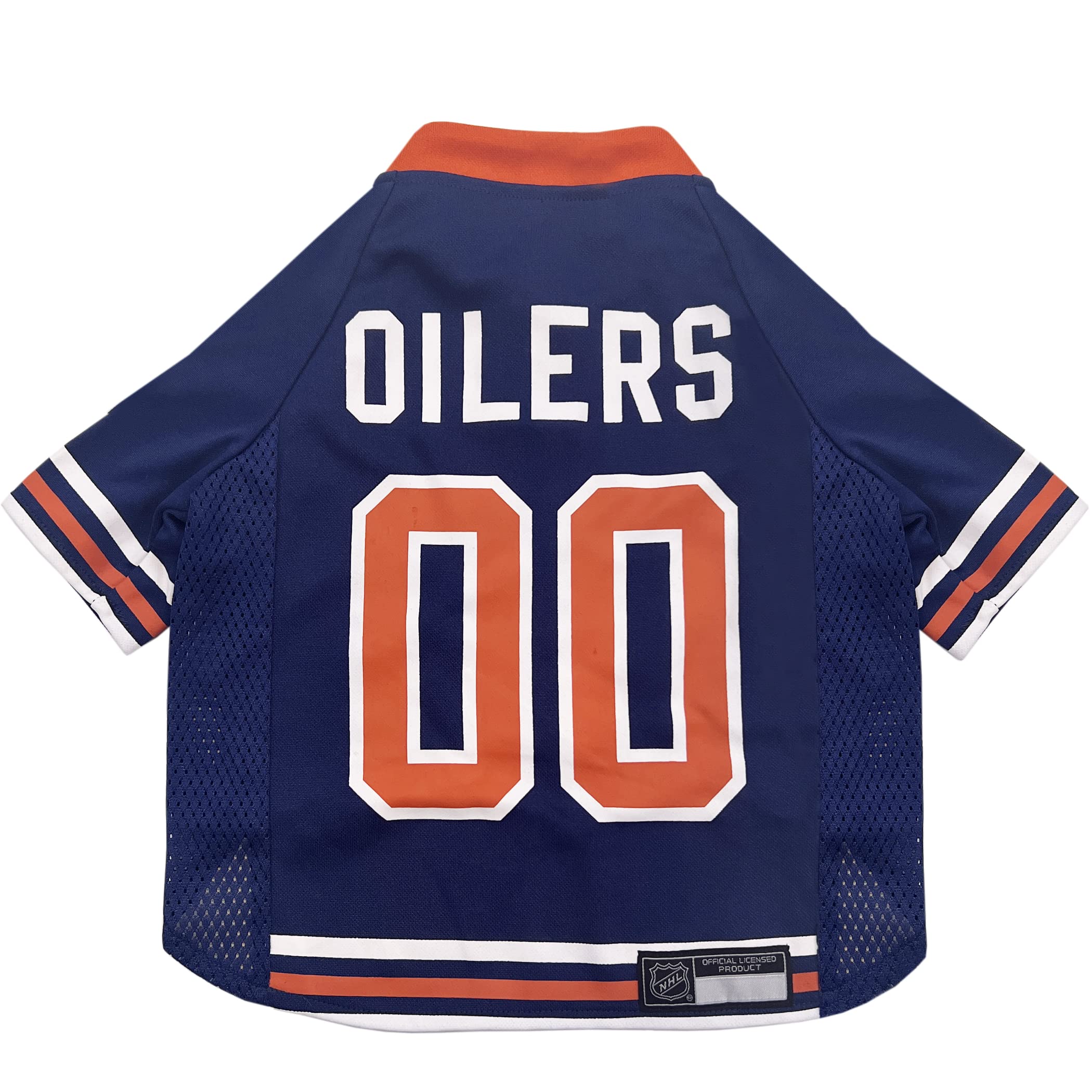 Pets First NHL Edmonton Oilers Jersey for Dogs & Cats, Medium. - Let Your Pet be a Real NHL Fan!