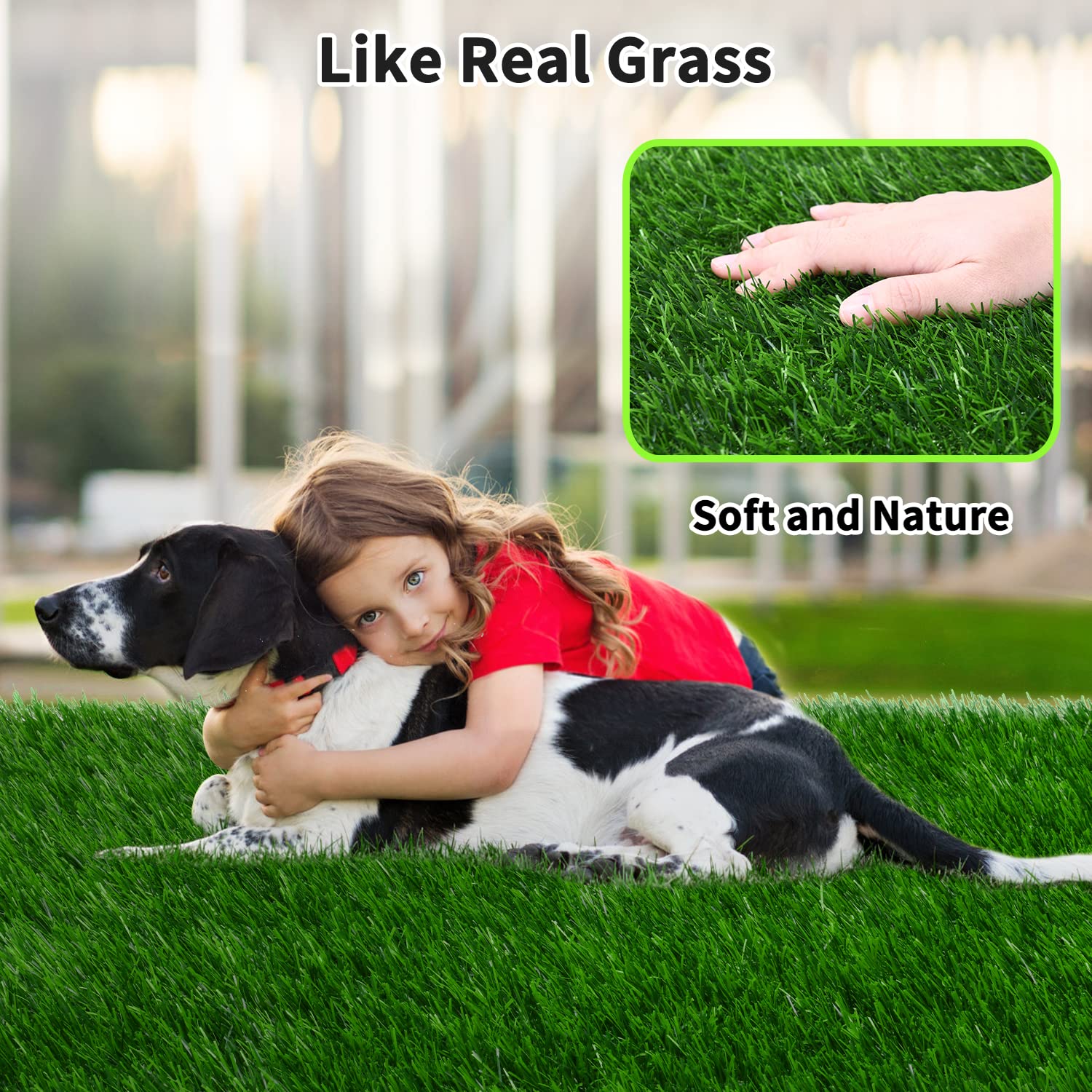 Soft Artificial Grass Pad For Dogs 28 X 40 Inches, High Absorbency, Easy To Clean, Indoor/Outdoor Use (1 Pack)
