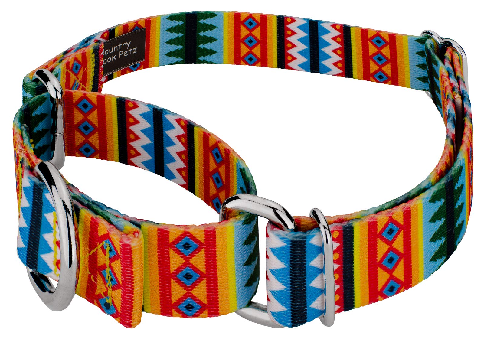 Country Brook Petz - Summer Pines Martingale Dog Collar - Country And Western Collection Featuring Rustic Designs (1 Inch, Extra