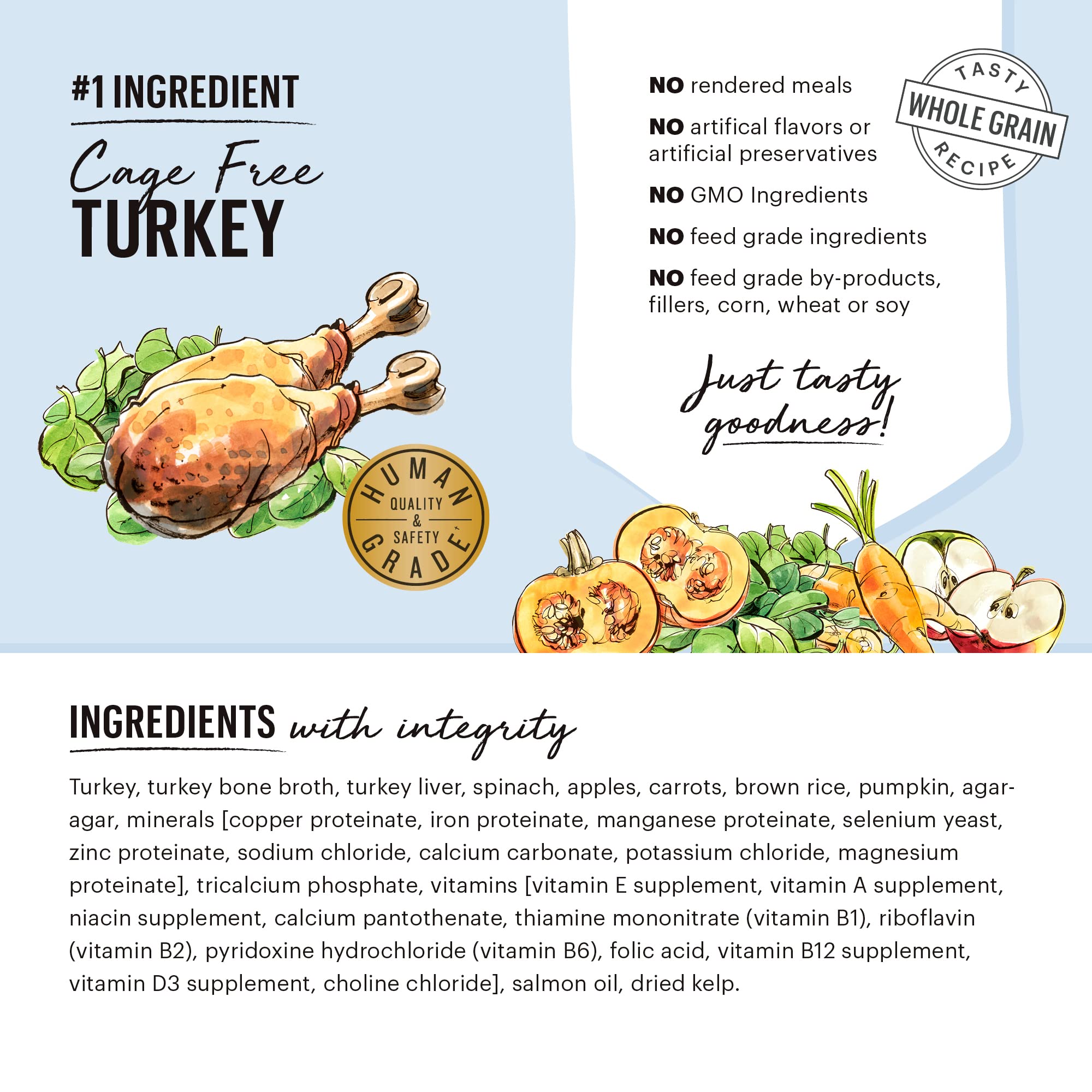 The Honest Kitchen Butcher Block Pt  : Turkey & Autumn Veggies Wet Dog Food, 10.5 oz (Pack of 6)