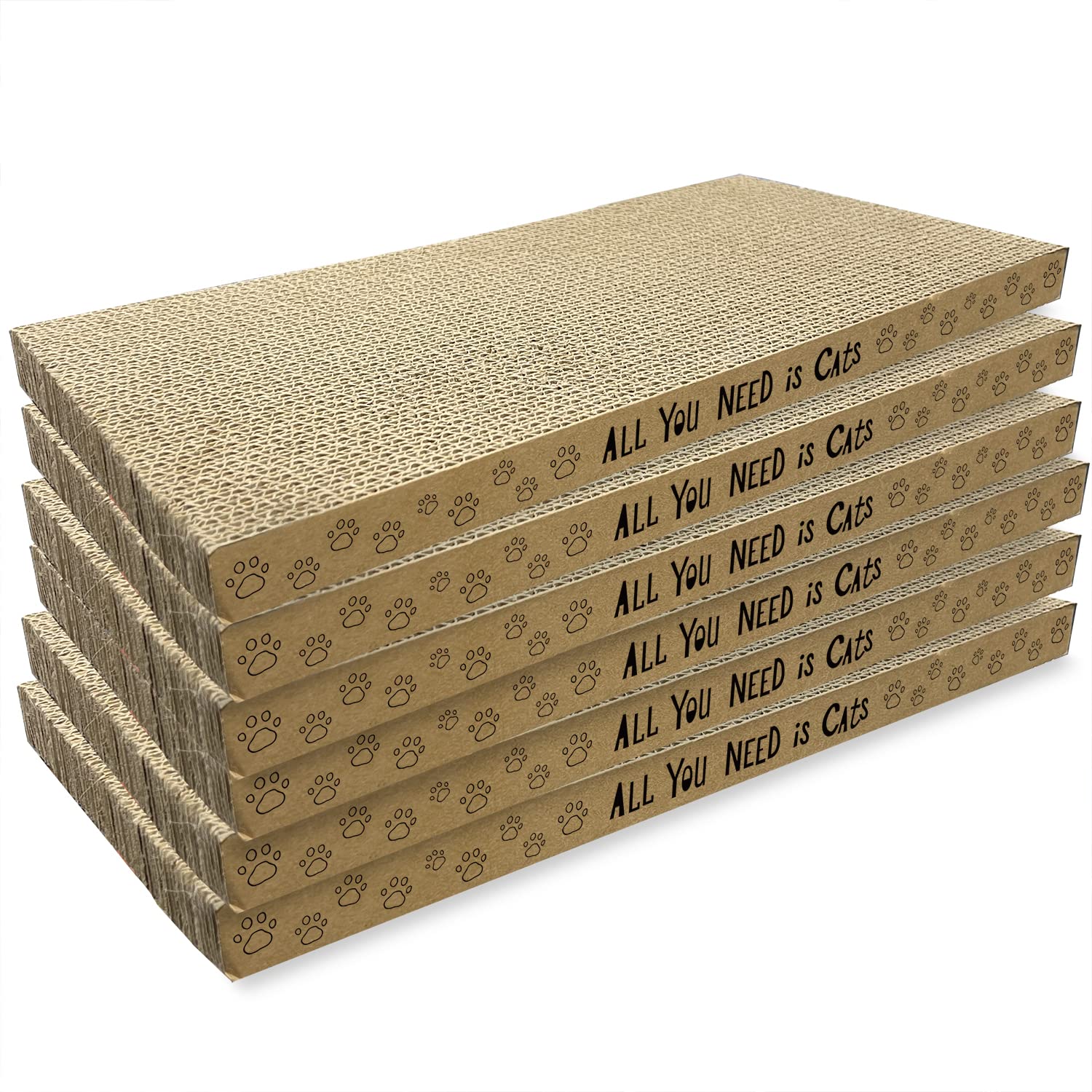 Accencyc Cardboard Cat Scratcher Pads Cat Scratching Board For Indoor 16.5   Lx8.3   Wx1   H Dual-Side Corrugated Cats Scratchin