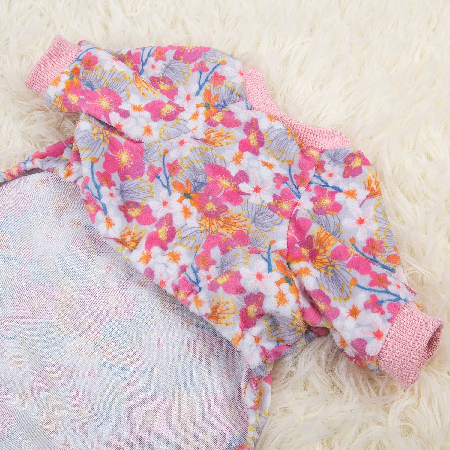 Cutebone Dog Clothes For Small Dogs Girl Pajamas Cat Shirt P89L