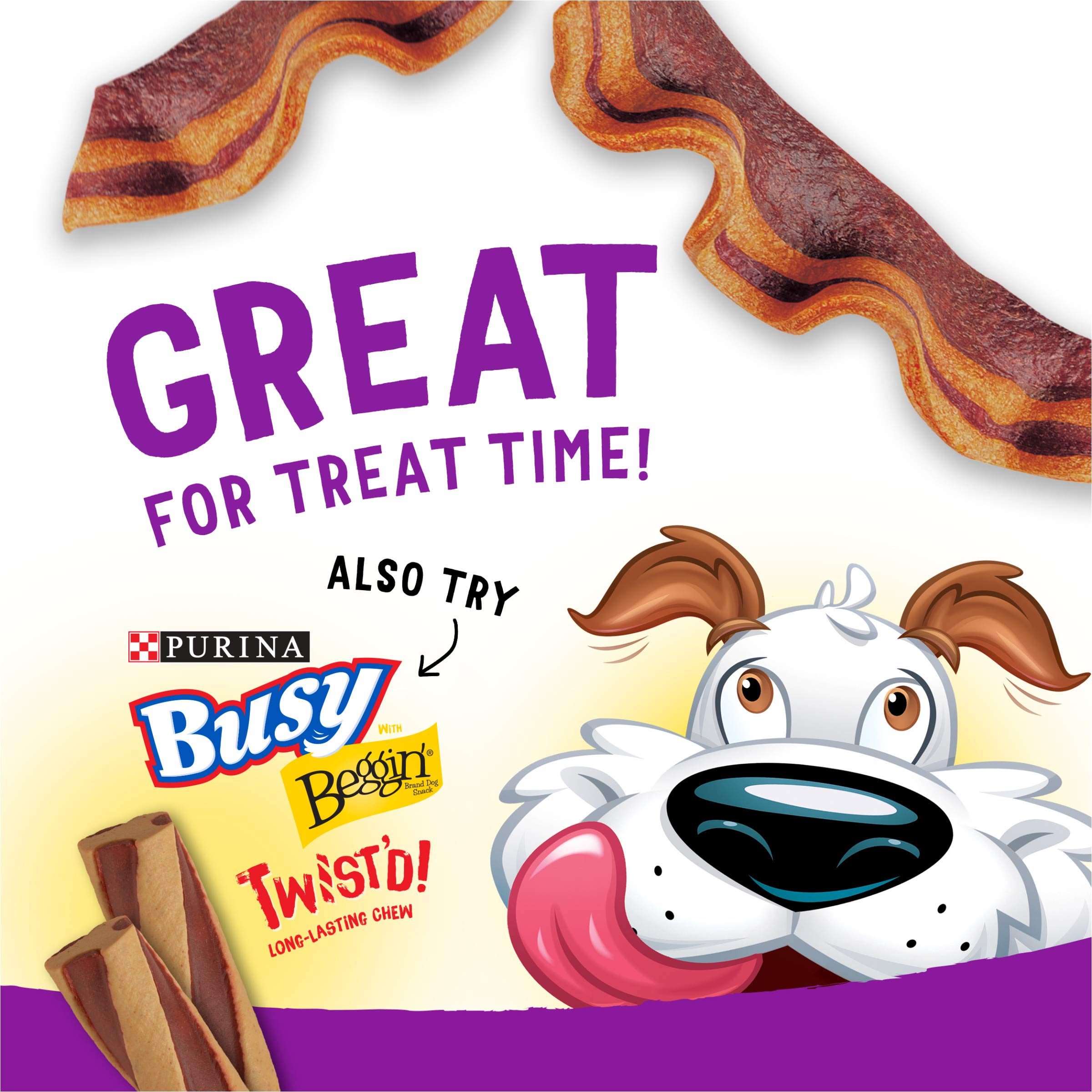 Purina Beggin Strips With Real Meat Dog Treats, With Bacon and Peanut Butter Flavor - (Pack of 2) 26 oz. Pouches