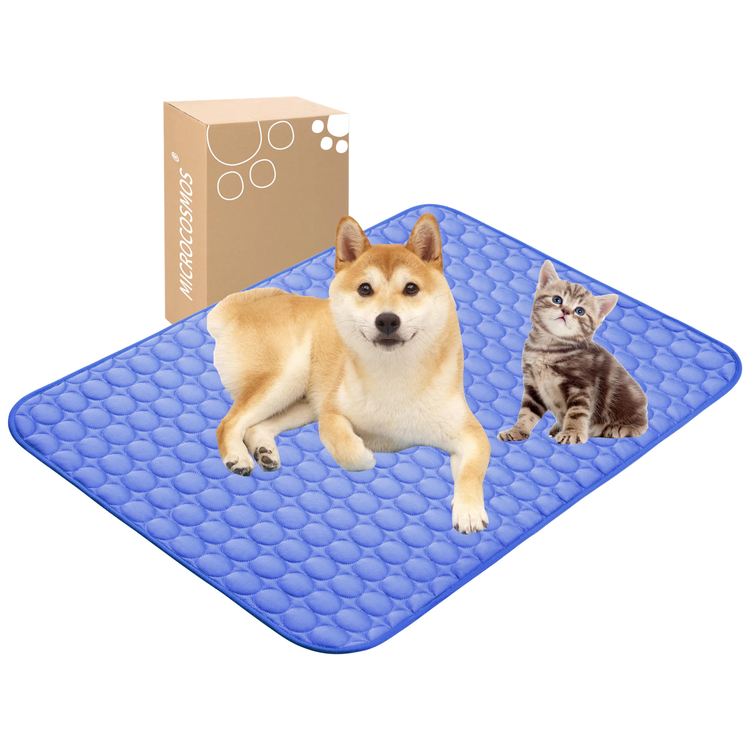 Microcosmos Summer Cooling Mat & Sleeping Pad- Water Absorption Top, Easy Carry, Ez Clean, Materials Safe. Keep Cooling For Pets