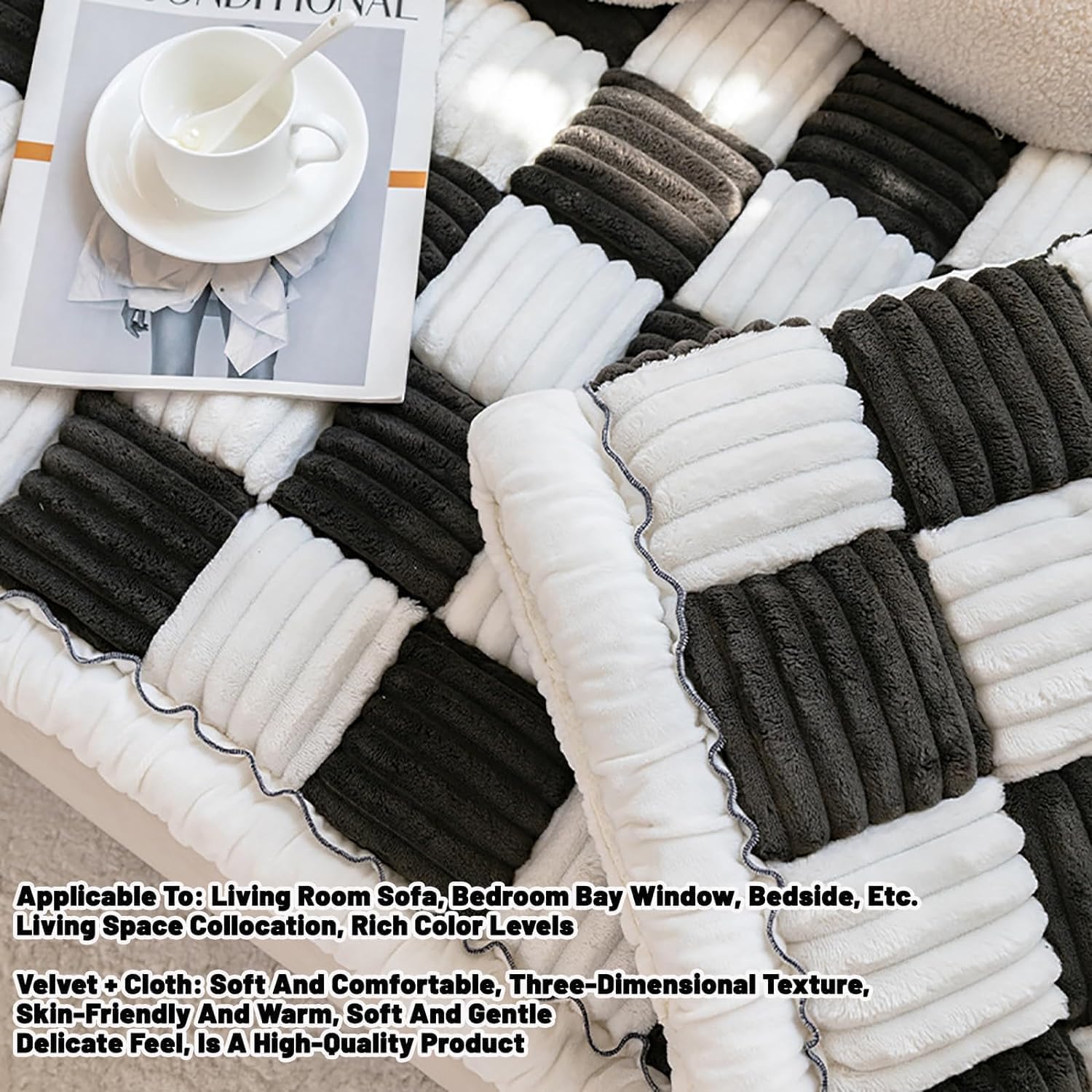 Lzhyhh Dog Couch Protector, Pet Bed Couch Cover For Large Dogs, Anti-Slip Silicone Particle Design (27.6X70.9In, Gray)