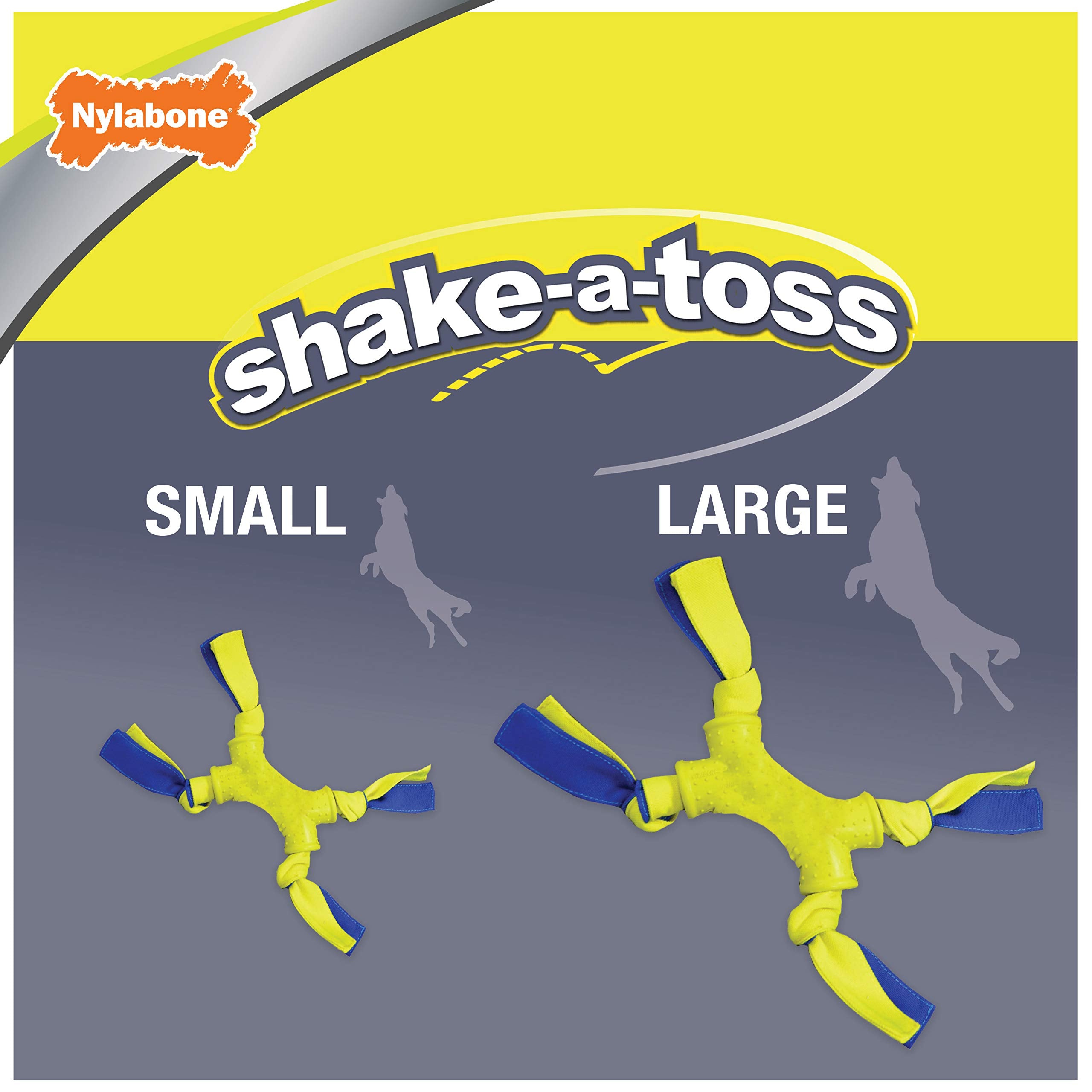 Nylabone Power Play Shake-A-Toss Interactive Play Toy, Fetch Toy For Dogs, Large (1 Count)