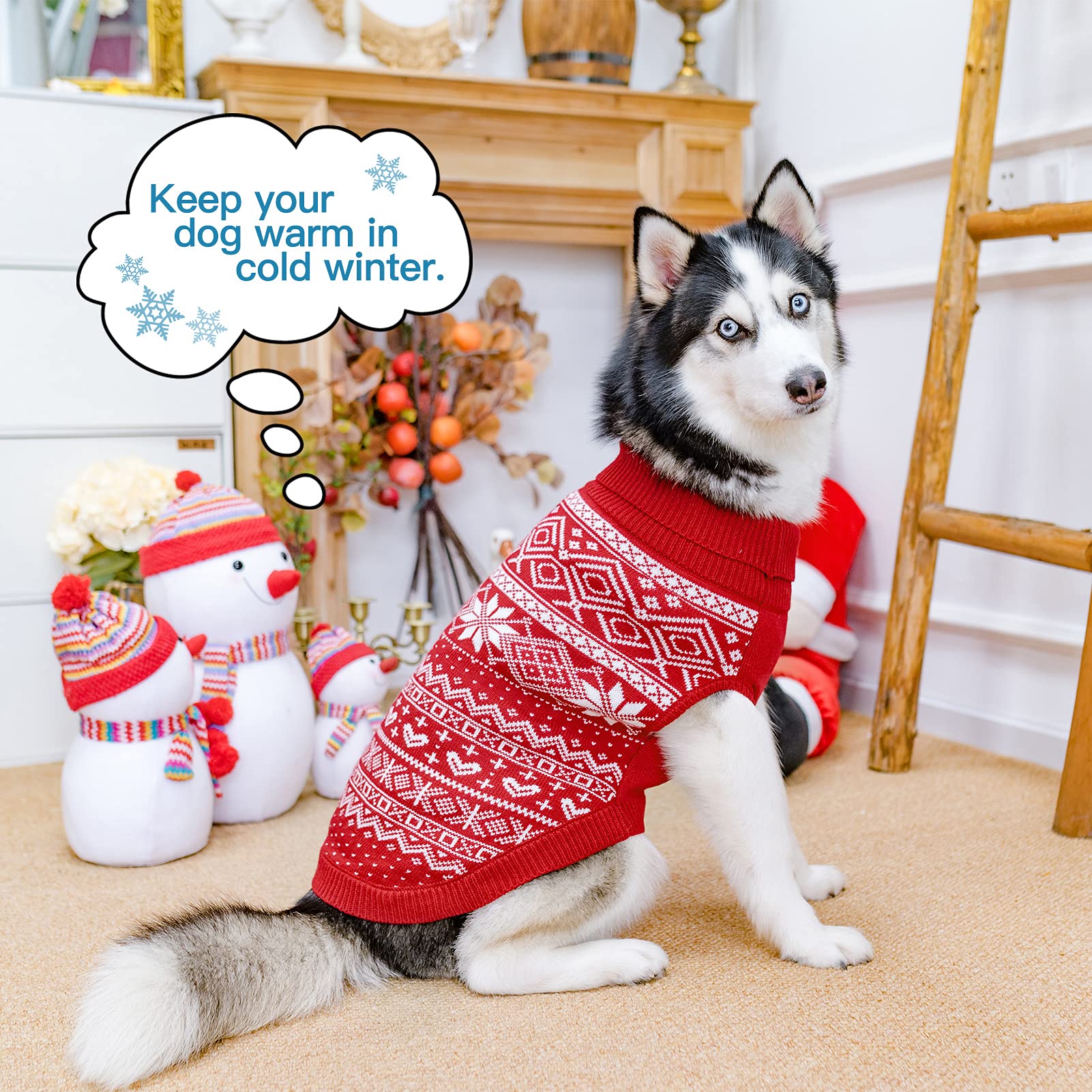 Dog Sweater Argyle - Warm Sweater Winter Clothes Puppy Soft Coat, Ugly Dog Sweater For Small Medium And Large Dogs, Pet Clothing
