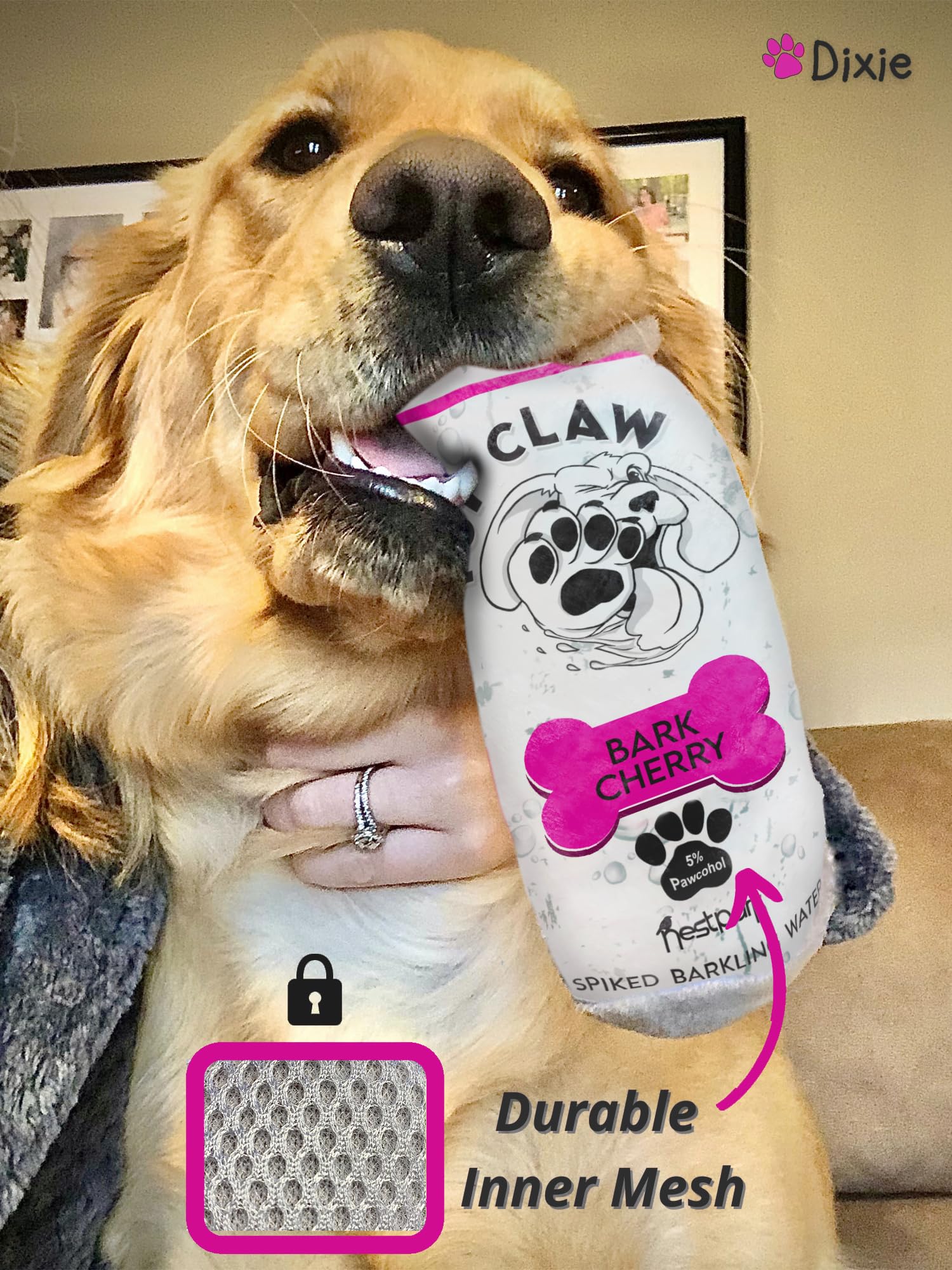 Nestpark Pup Claw Dog Toys - Funny Cute Plush Dog Toys With Squeaker - Parody Dog Toy (2 Pack) (Original Pack)