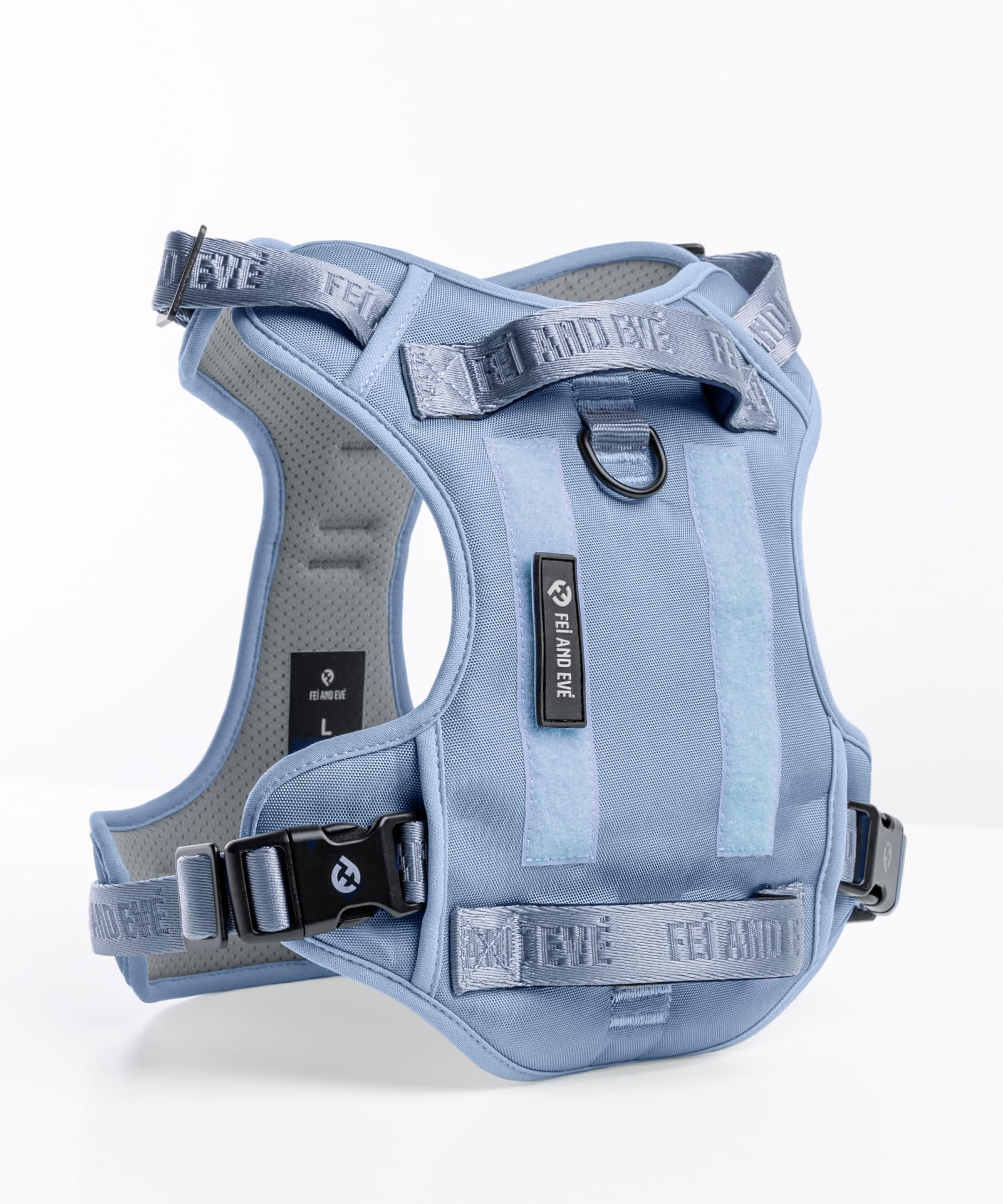 2025 New Edition, Fei & Eve Classic Dog Harness - Quick-Release Buckles | 3-Point No-Pull Control | Heavy-Duty 900D Nylon | Dual