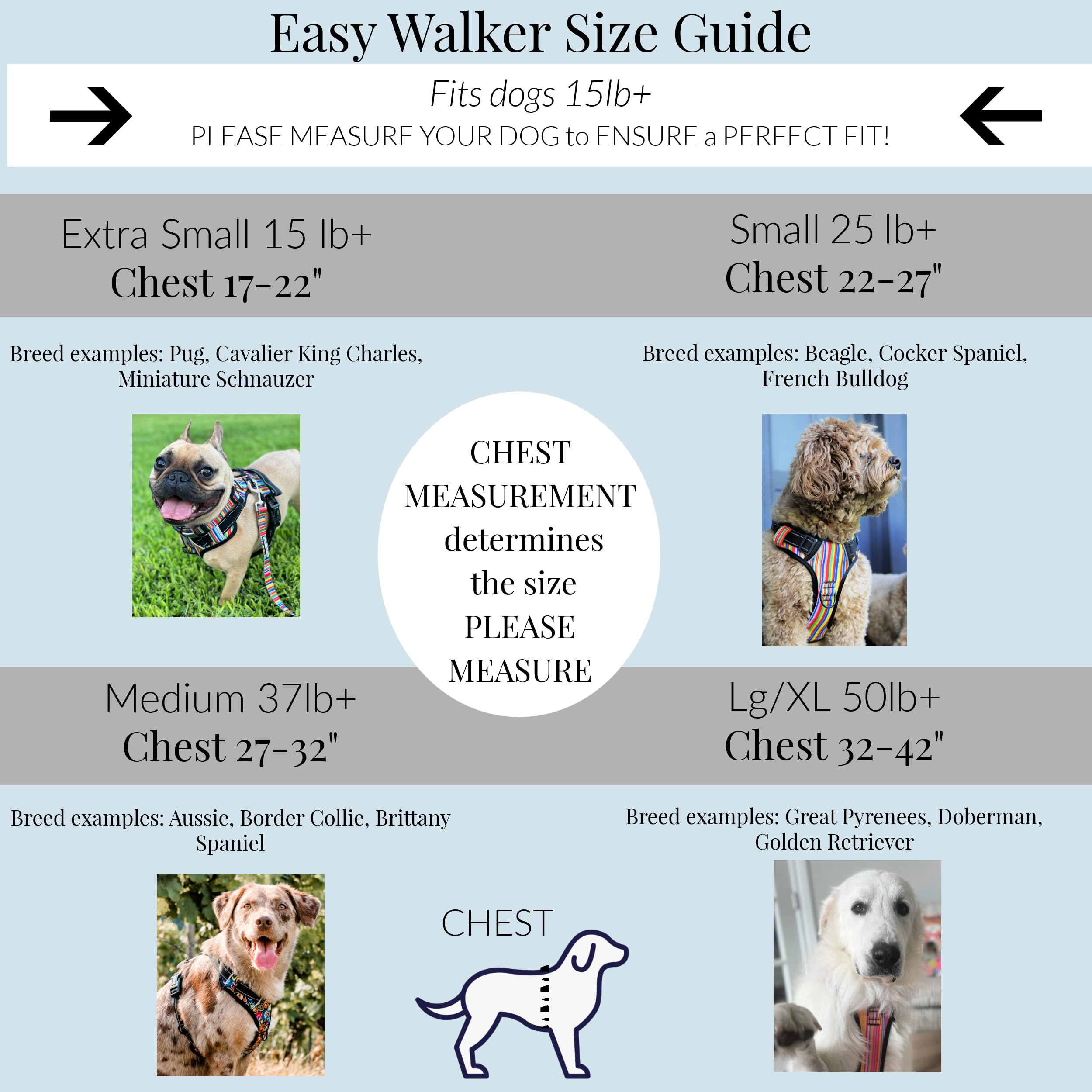 Lucky Love Dog No Pull Harness, Adjustable Floral Design, XS, Blackbird, Nylon