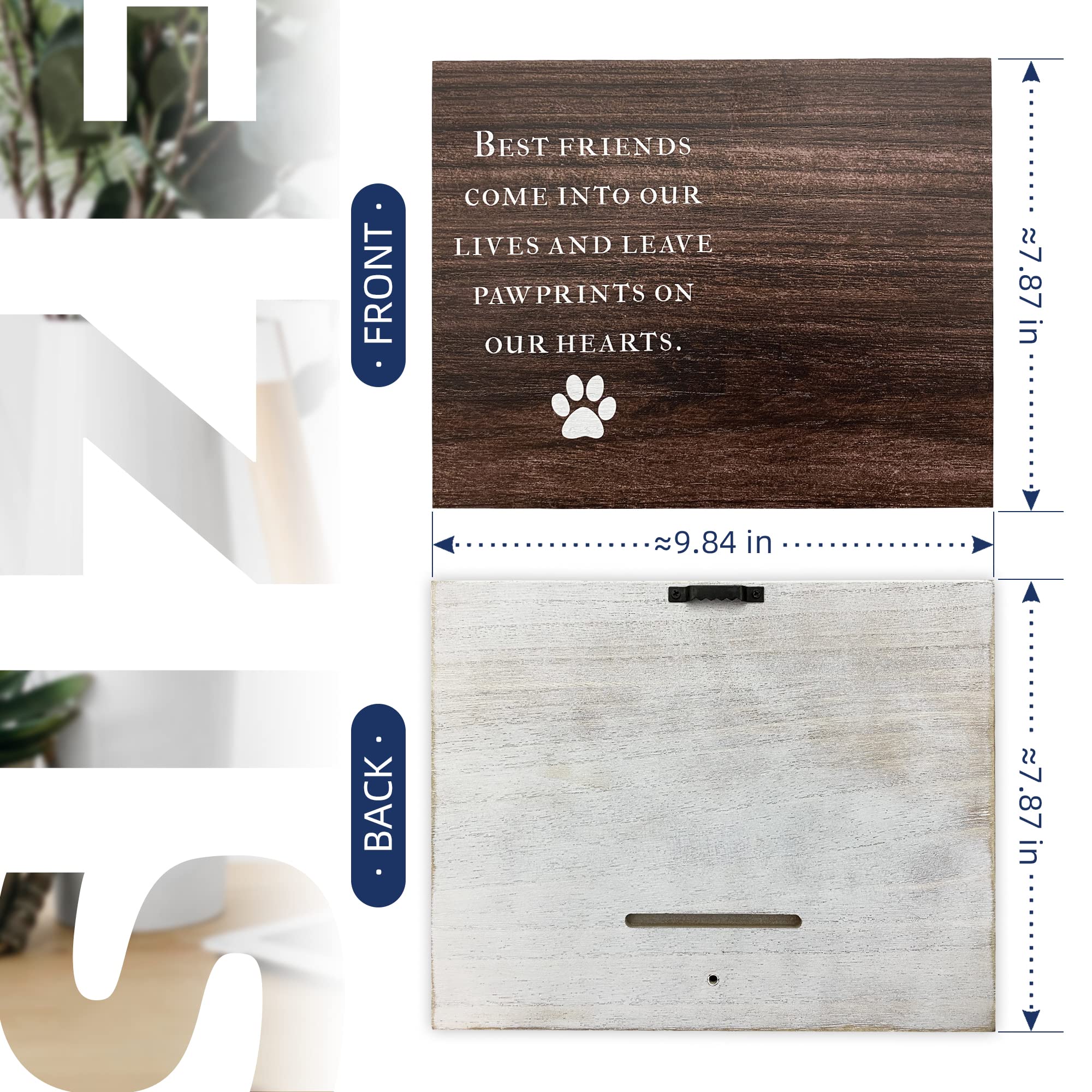 Pet Memorial Picture Clip Frame Holds 4X6 Photo - Dog/Cat Memorial Gifts, Pet Loss Gifts, Dog Sympathy/Remembrance Gift, In Lovi