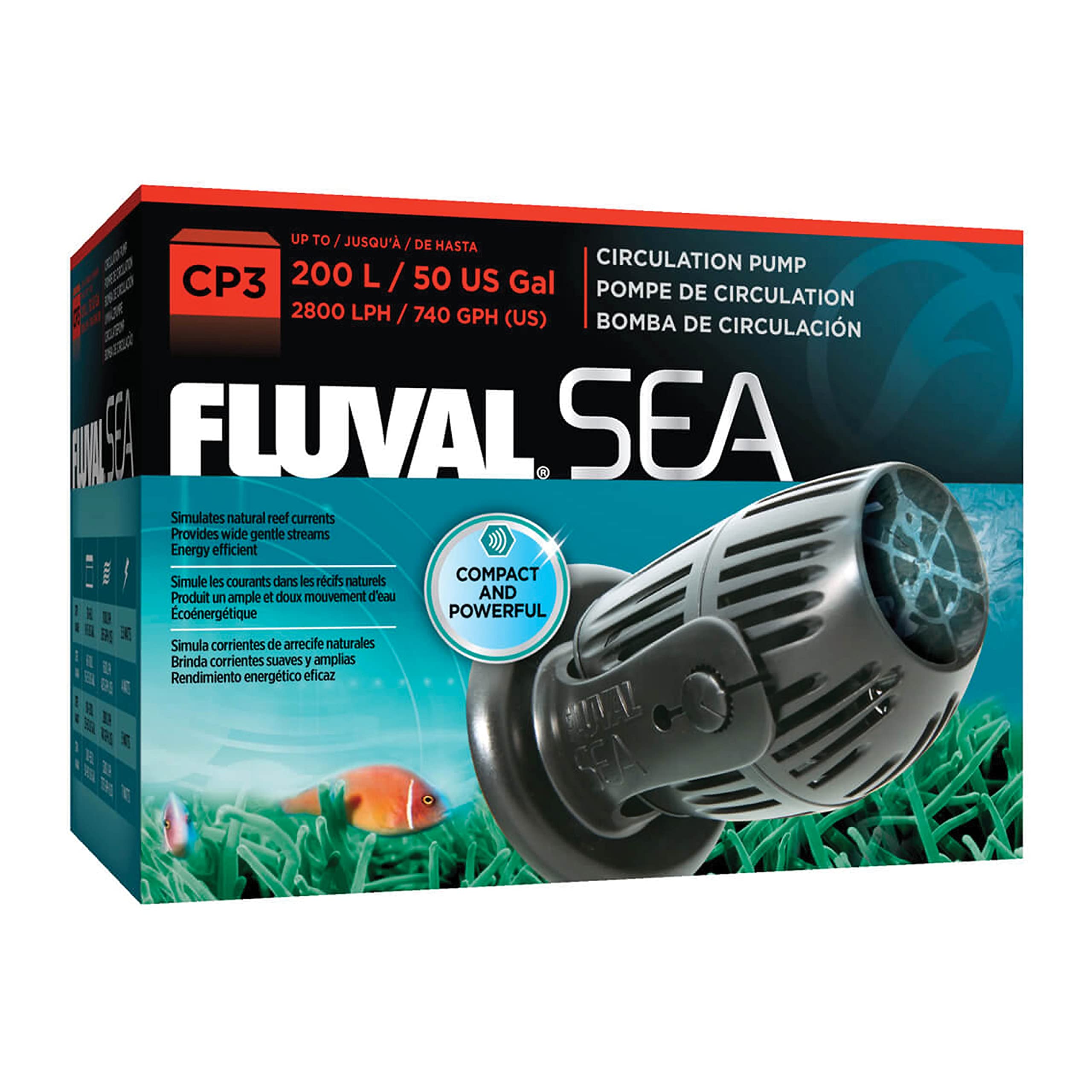 Fluval Sea Cp3 Circulation Pump For Freshwater & Saltwater Aquariums, 14347