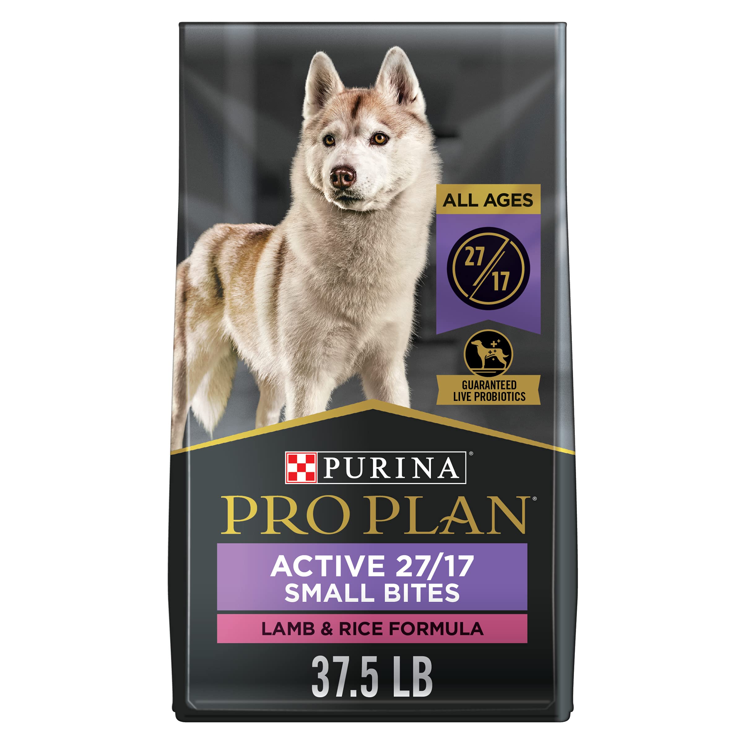 Purina Pro Plan High Protein Dog Food, Small Bites, SPORT 27/17 Lamb and Rice Formula - 37.5 lb. Bag