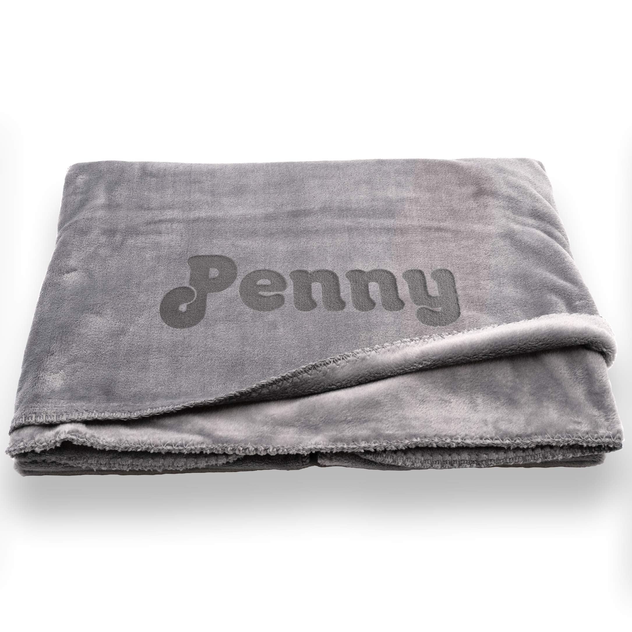 Custom Catch Personalized Dog Blanket - Gray Or Beige - Extra Large