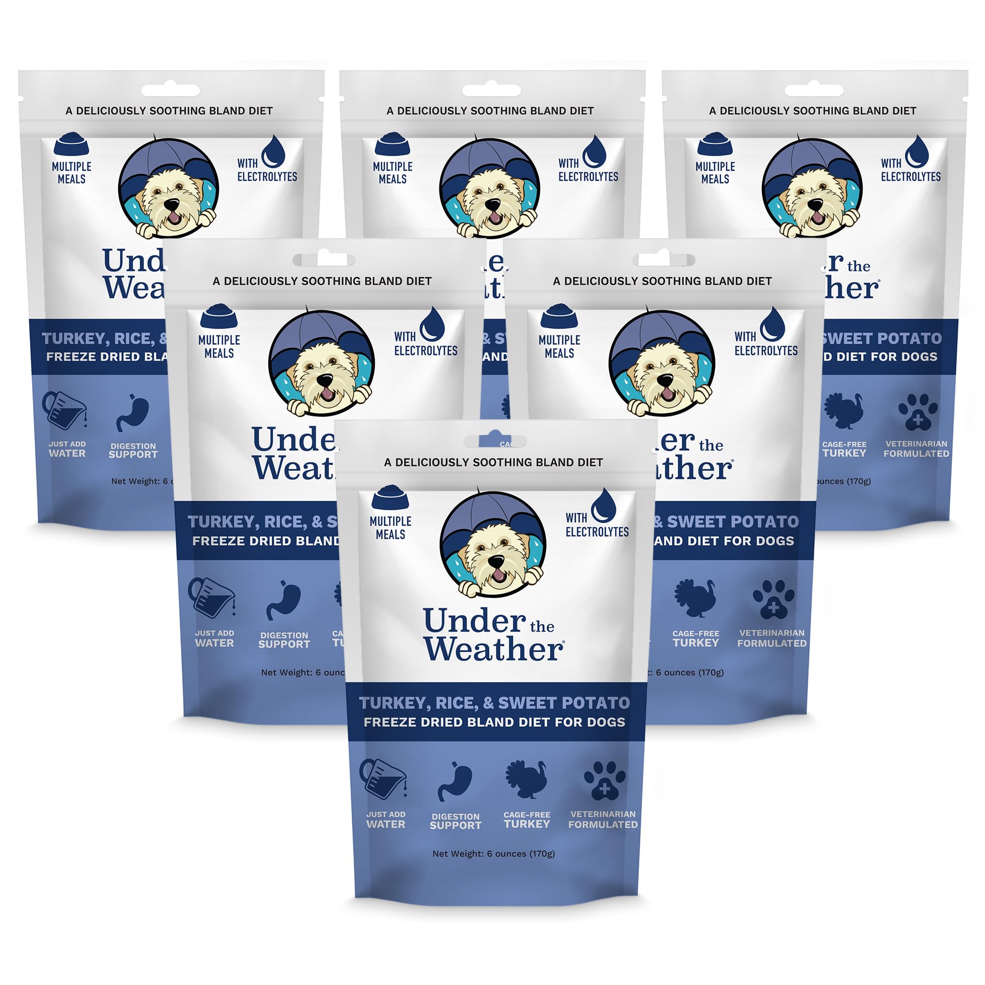 Under the Weather Bland Diet for Dogs | Easy to Digest for Sick Dogs |Always Be Ready| Contains Electrolytes - All Natural Freez