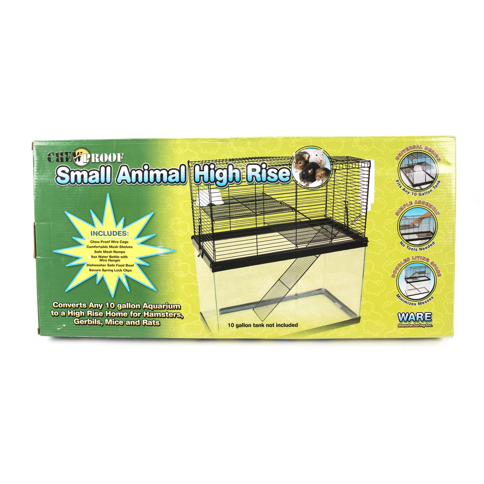 Ware Manufacturing Chew Proof High Rise Pet Cage For Small Pets