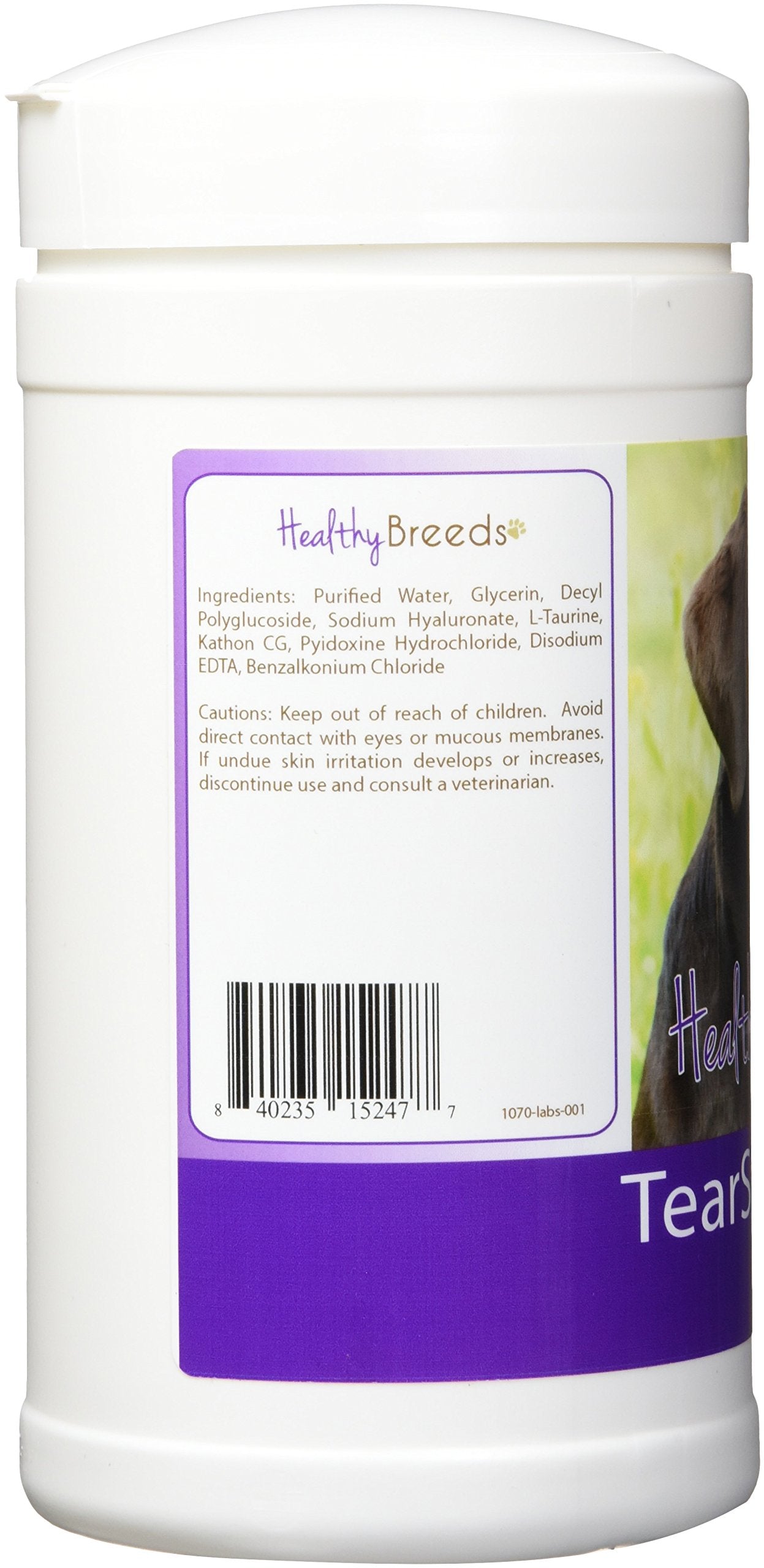 Healthy Breeds Labrador Retriever Tear Stain Wipes 70 Count