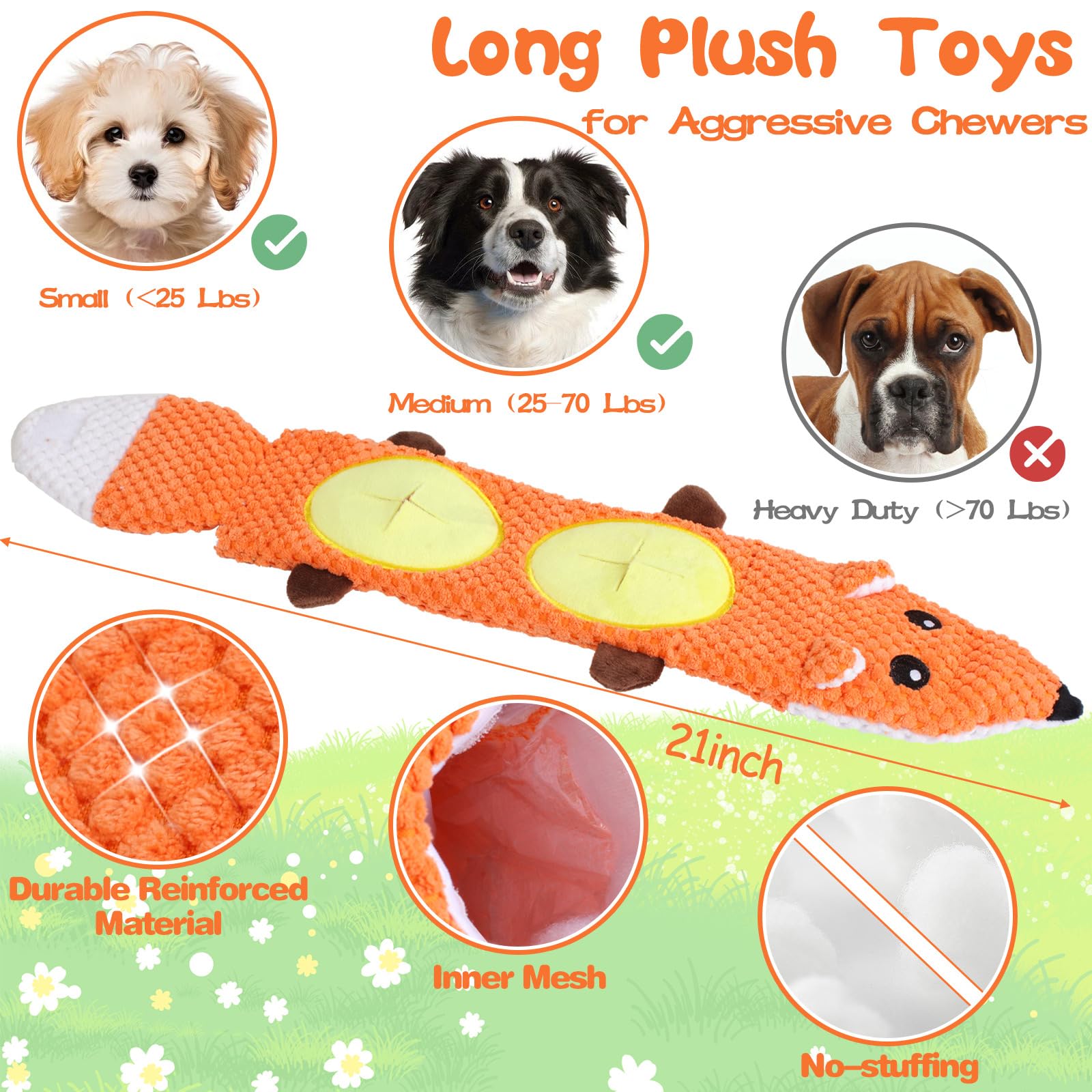 MRSOHRET 15 Pack Dog Toys, Dog Puzzle Toy Puppy Chew Toys for Teething, Dogs Essentials Toy Bundle with No Stuffing Squeaky Toy,