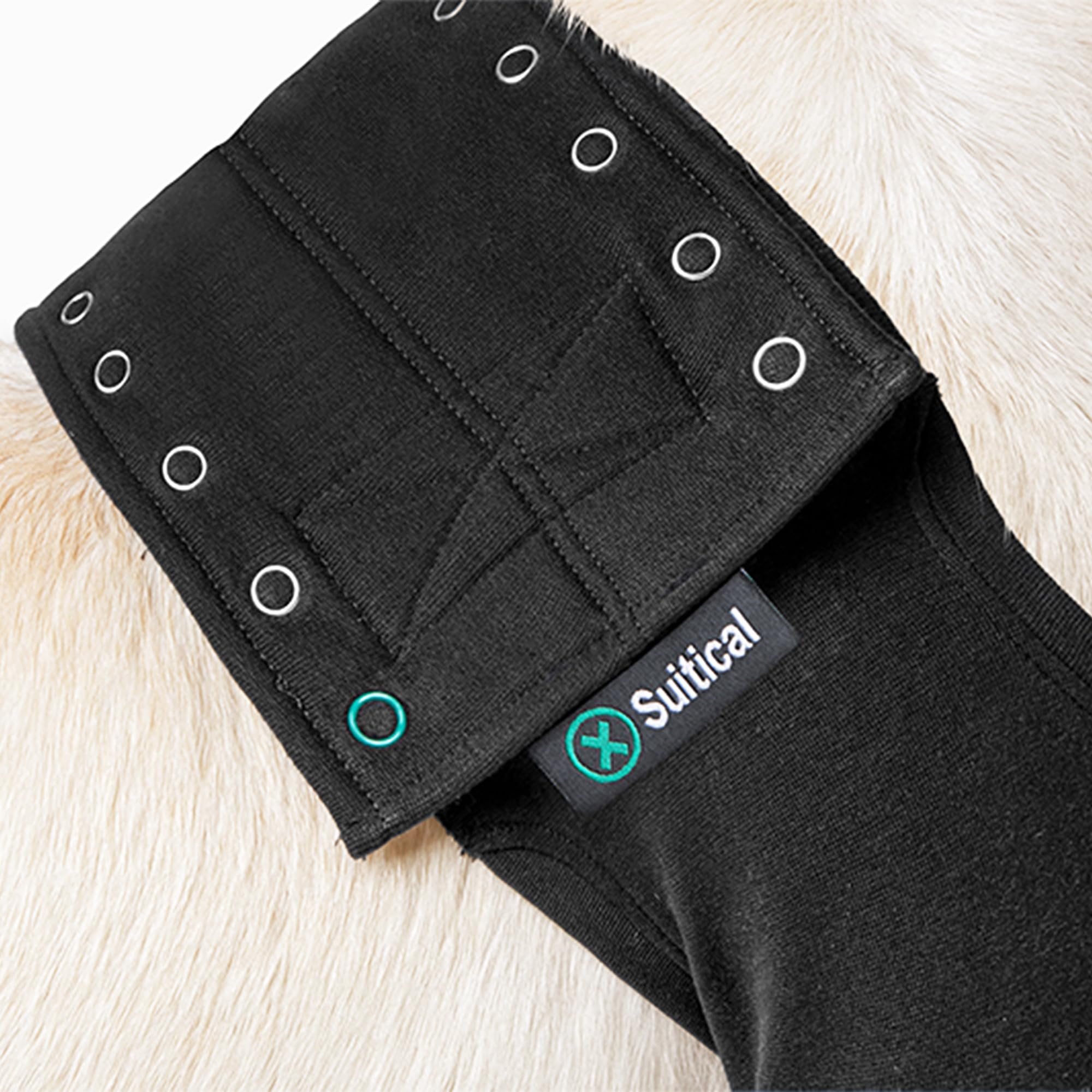 Suitical Recovery Sleeve for Dogs | Front Leg Protection After Surgery | Dog Leg Sleeve to Stop Licking | Machine Washable | Che