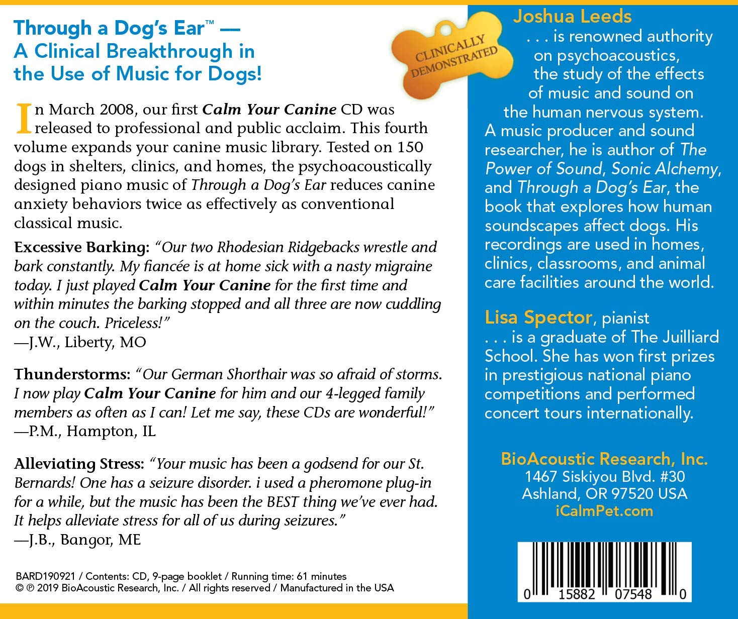 Sounds True Through A Dog's Ear: To Calm Your Canine Companion 2 - Essential Guide for Pet Anxiety