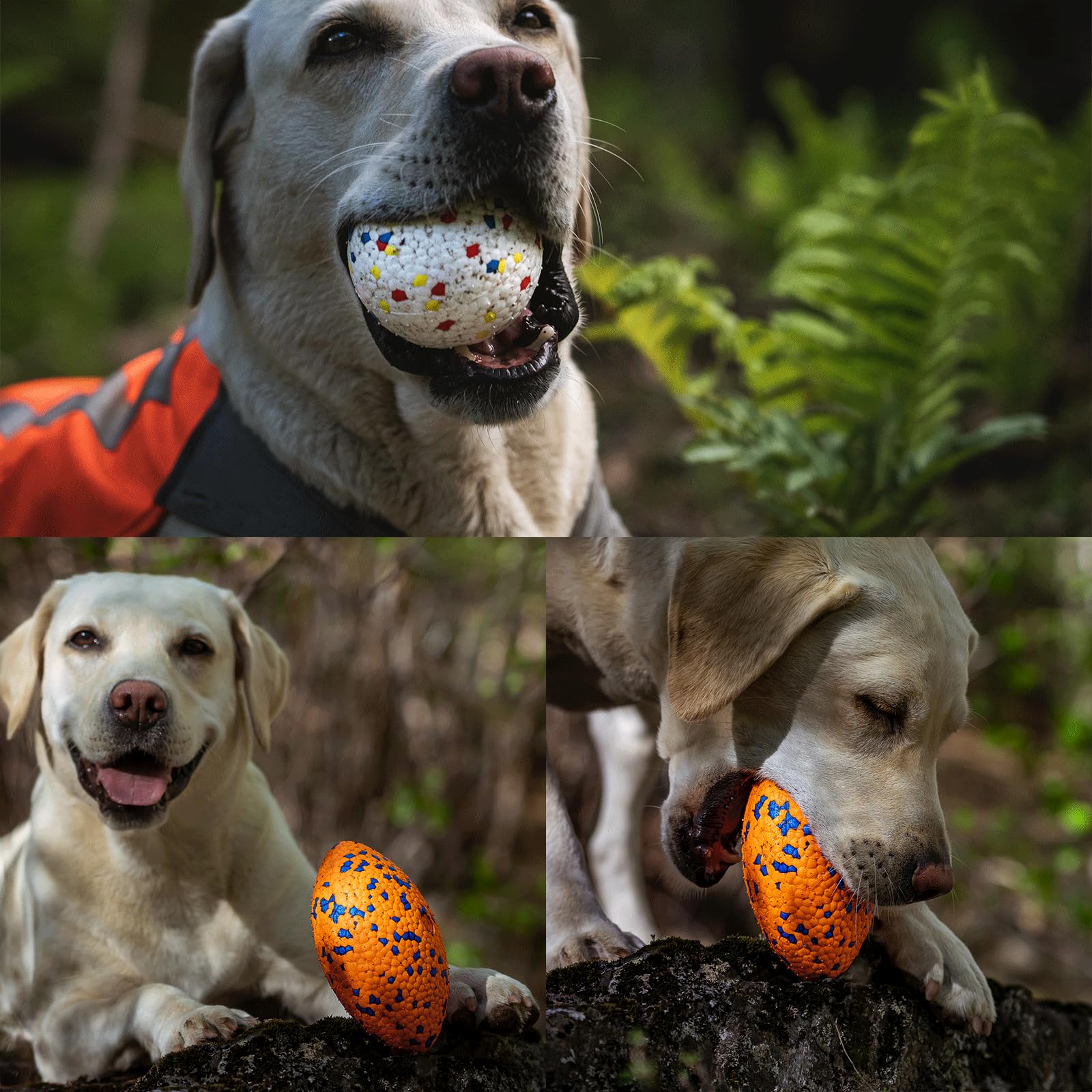 Karpic Popaws Indestructible Dog Toys For Aggressive Chewers,Durable Water Toys,Tough Chew Toys For Large Dogs,Tennis Balls Dog