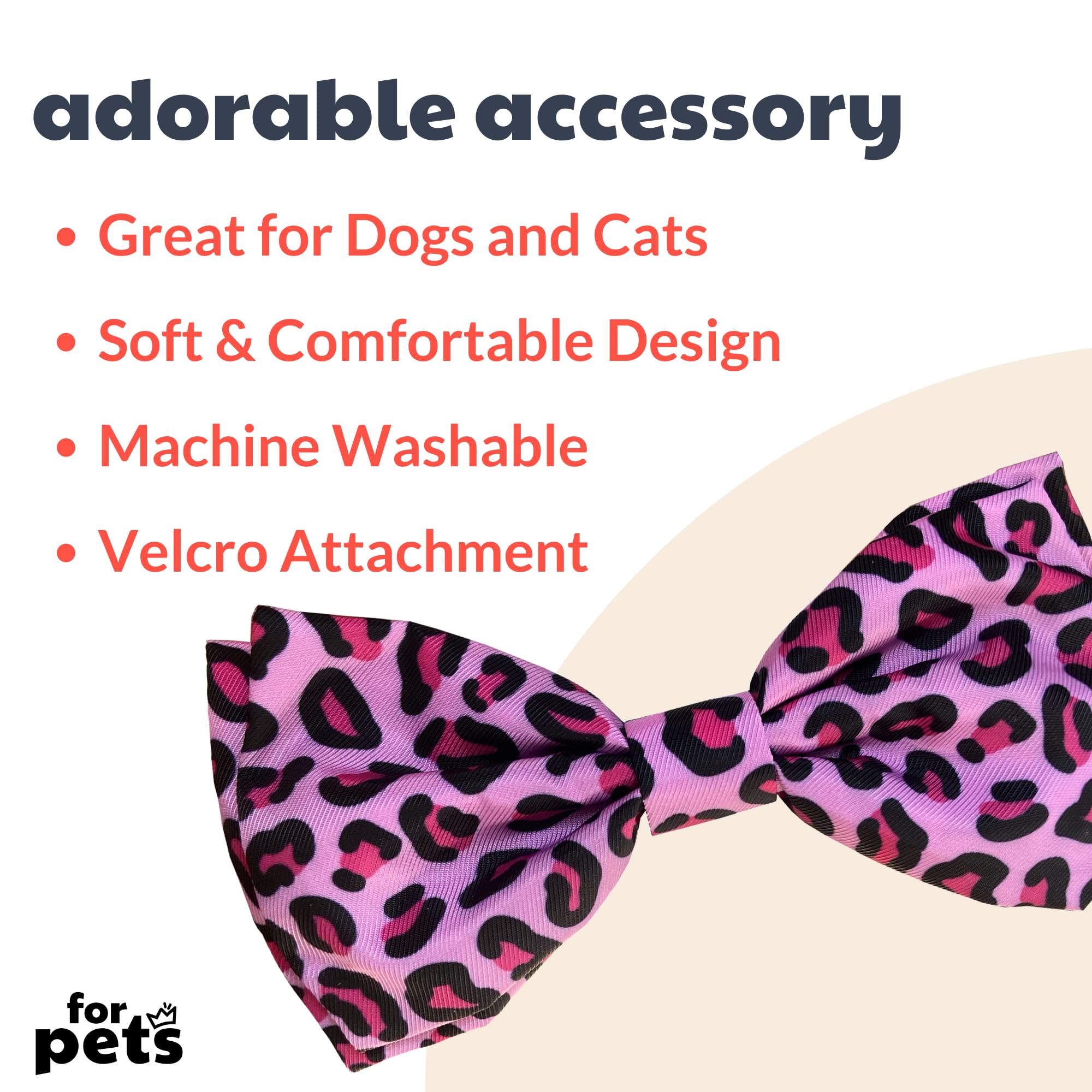 Leopard Print Bow In Pink