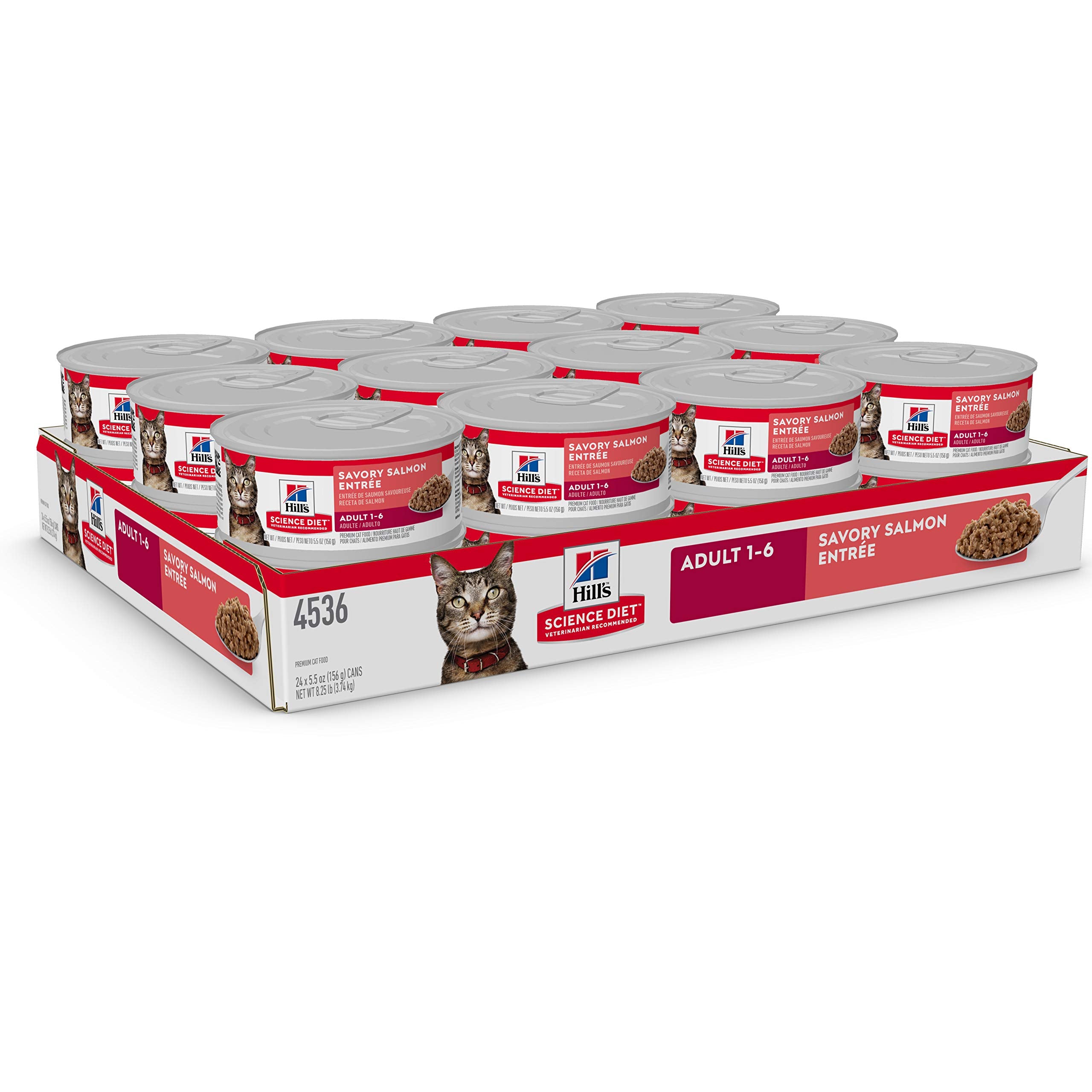 Hills Science Diet Kitten, Kitten Premium Nutrition, Wet Cat Food, Salmon Minced, 2.9 oz Can, Case of 24