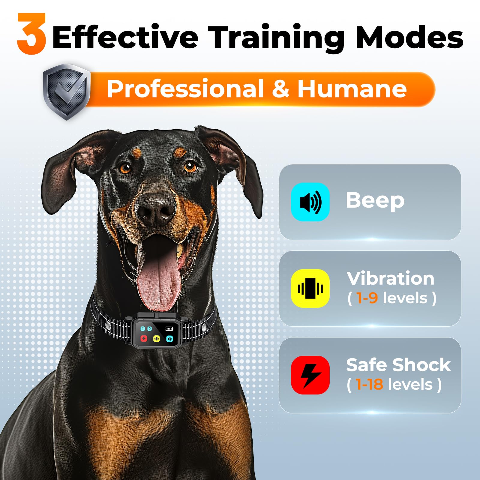 Ai Dog Shock Collar 2 Dogs (10-120Lbs) - 3300Ft Dog Training Collar With Remote, Ipx7 Waterproof Collar With Beep, Vibration, Sa