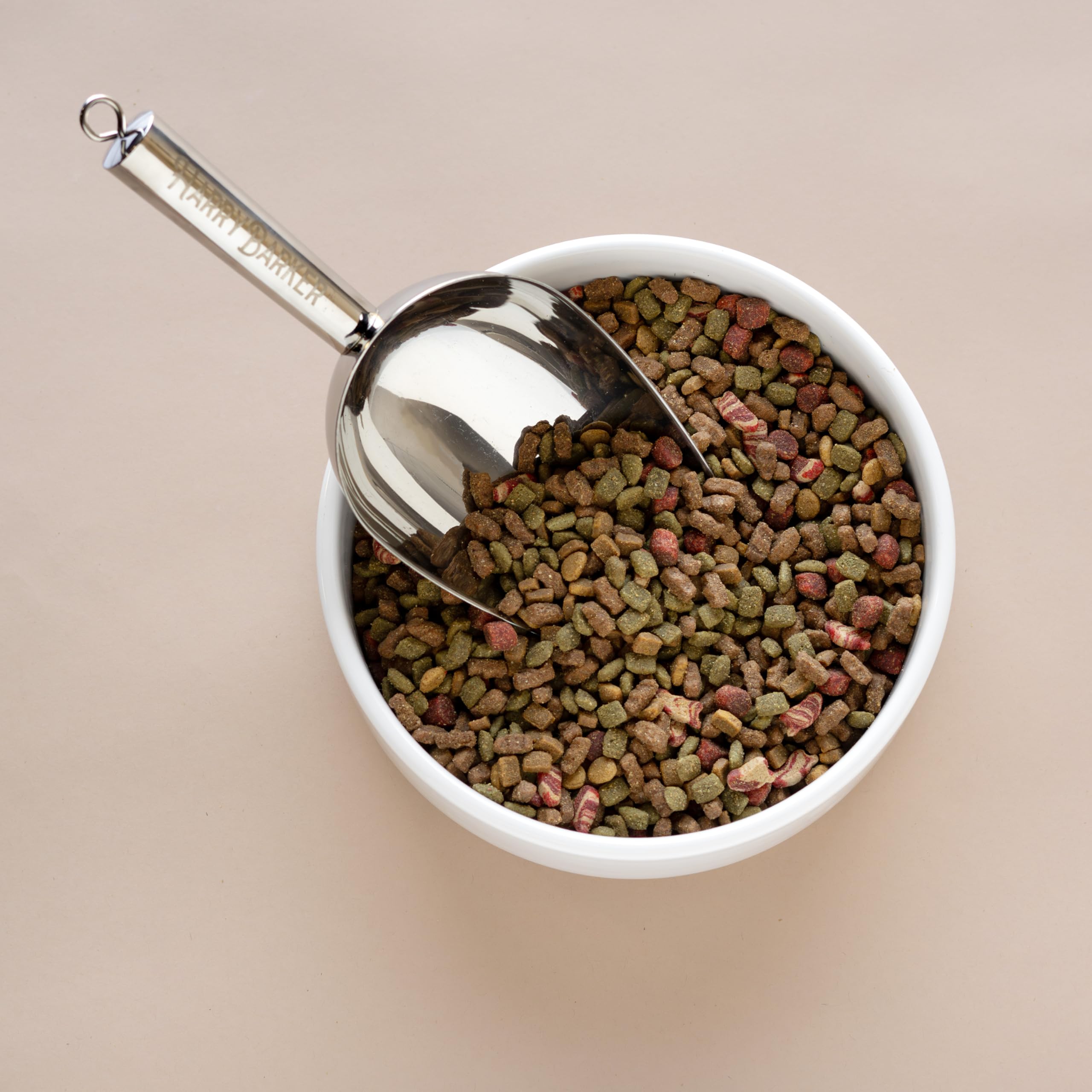 Harry Barker Stainless Steel Dog Food Scoop - Silver - Model 80063253 - Durable and Stylish Pet Feeding Accessory