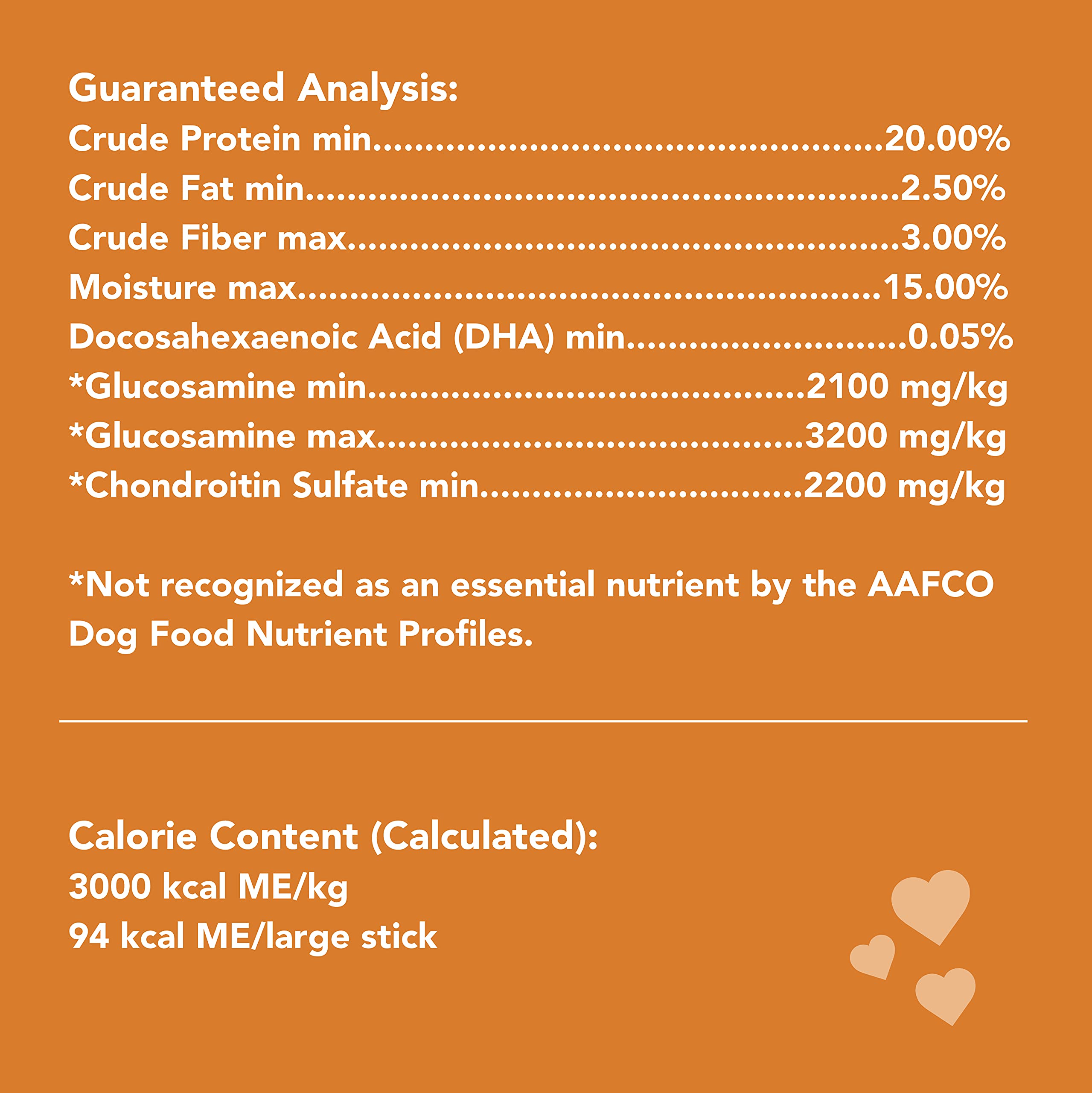 Get Naked Joint Health Dental Chew Sticks, Large, Grain Free, 6.6 Oz Pouch, Model 700422