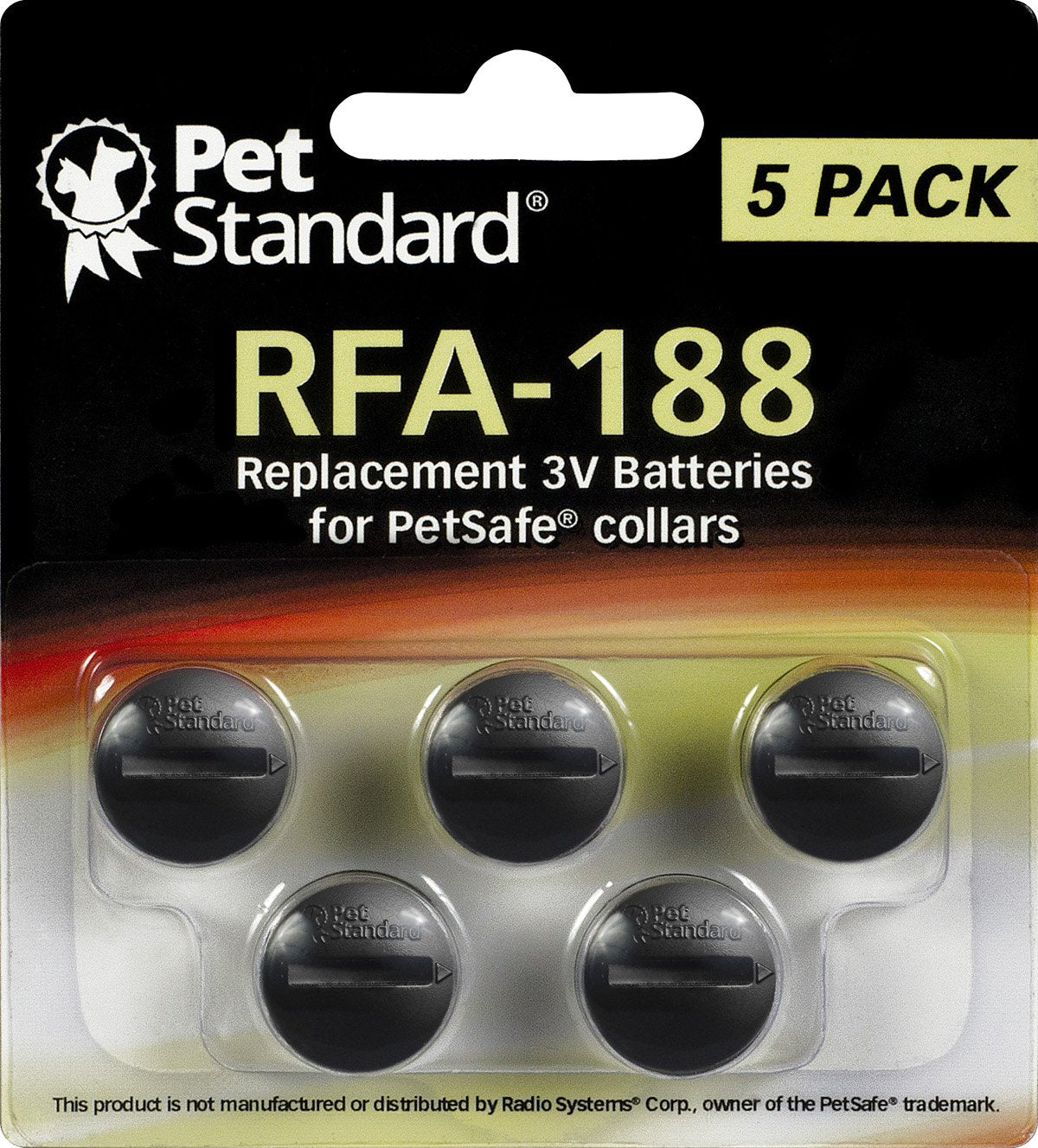 PetSafe Compatible RFA188 Replacement Batteries (5Pack)
